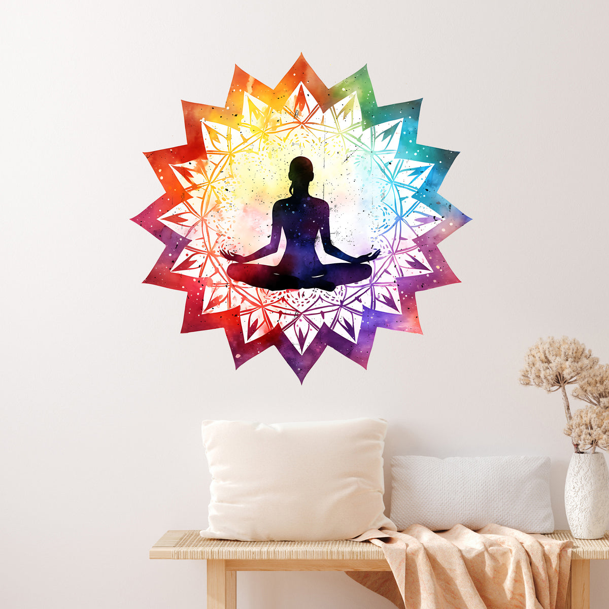 Wandtattoo Mandala Meditation - Für innere Ruhe und Balance