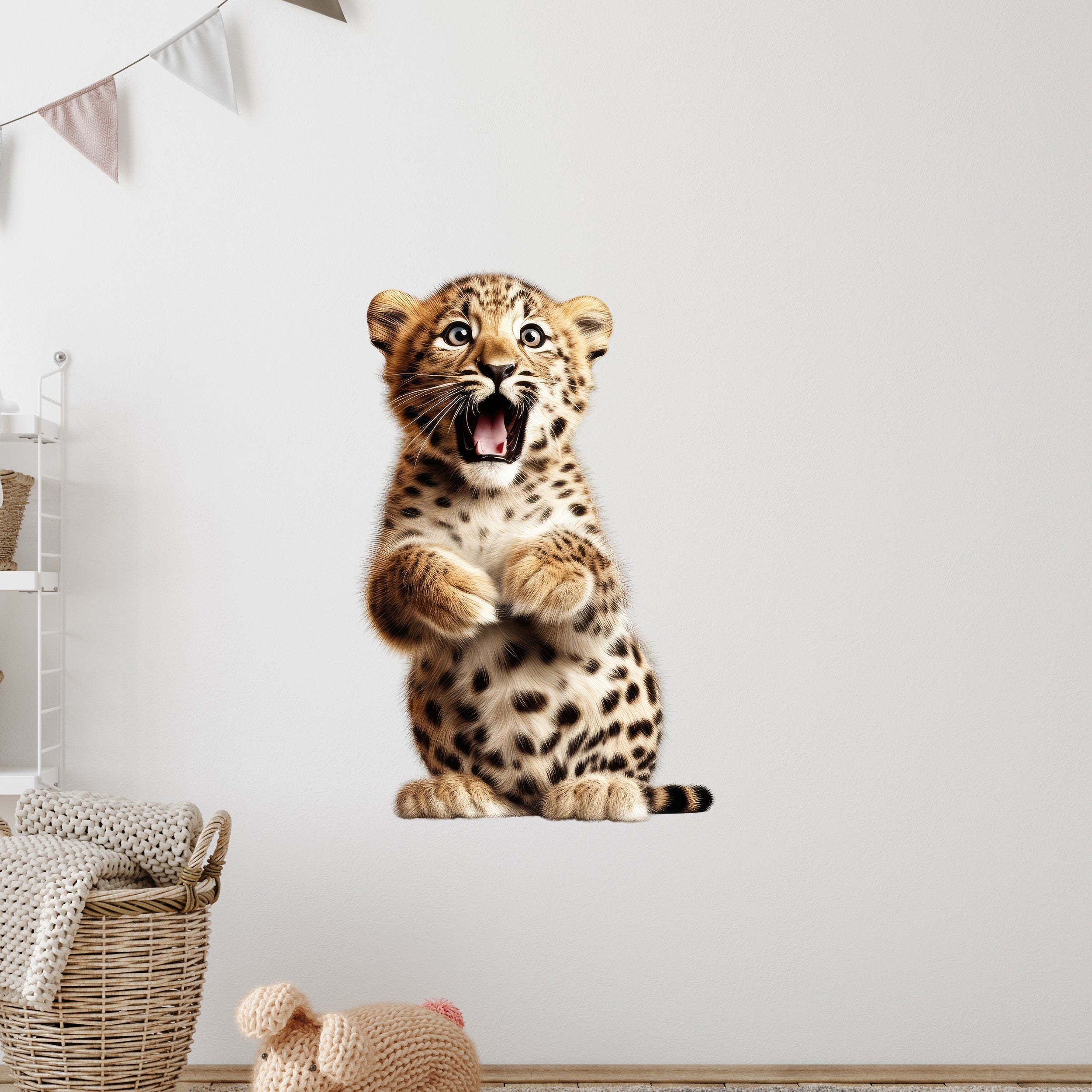 Wandtattoo Leopardenkätzchen