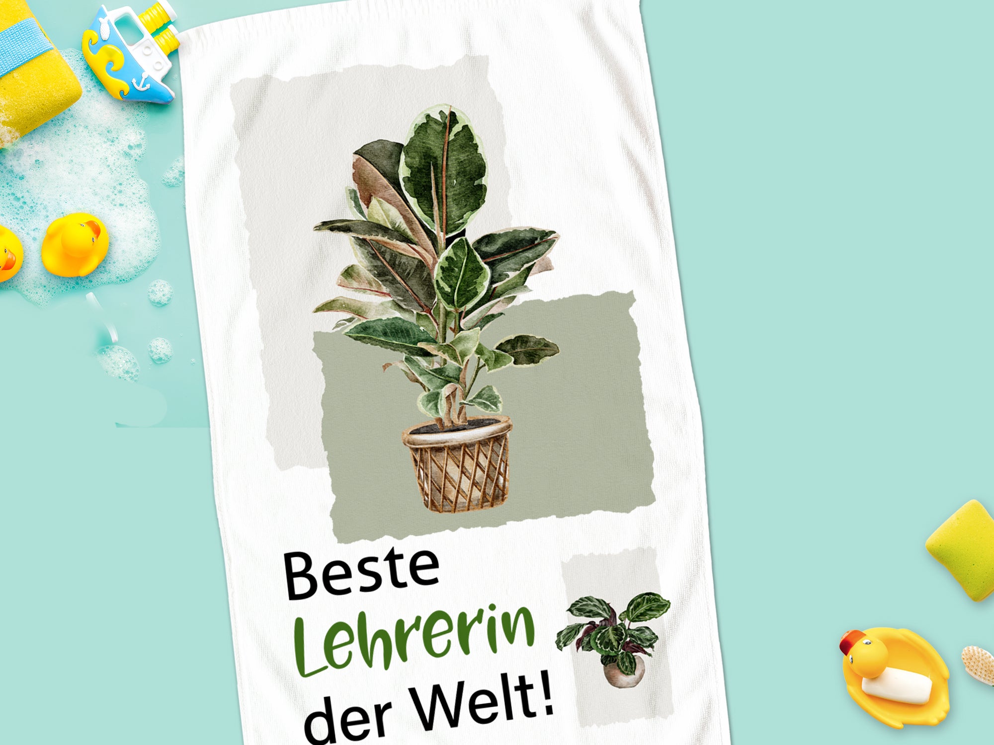 Handtuch für die beste Lehrerin der Welt!