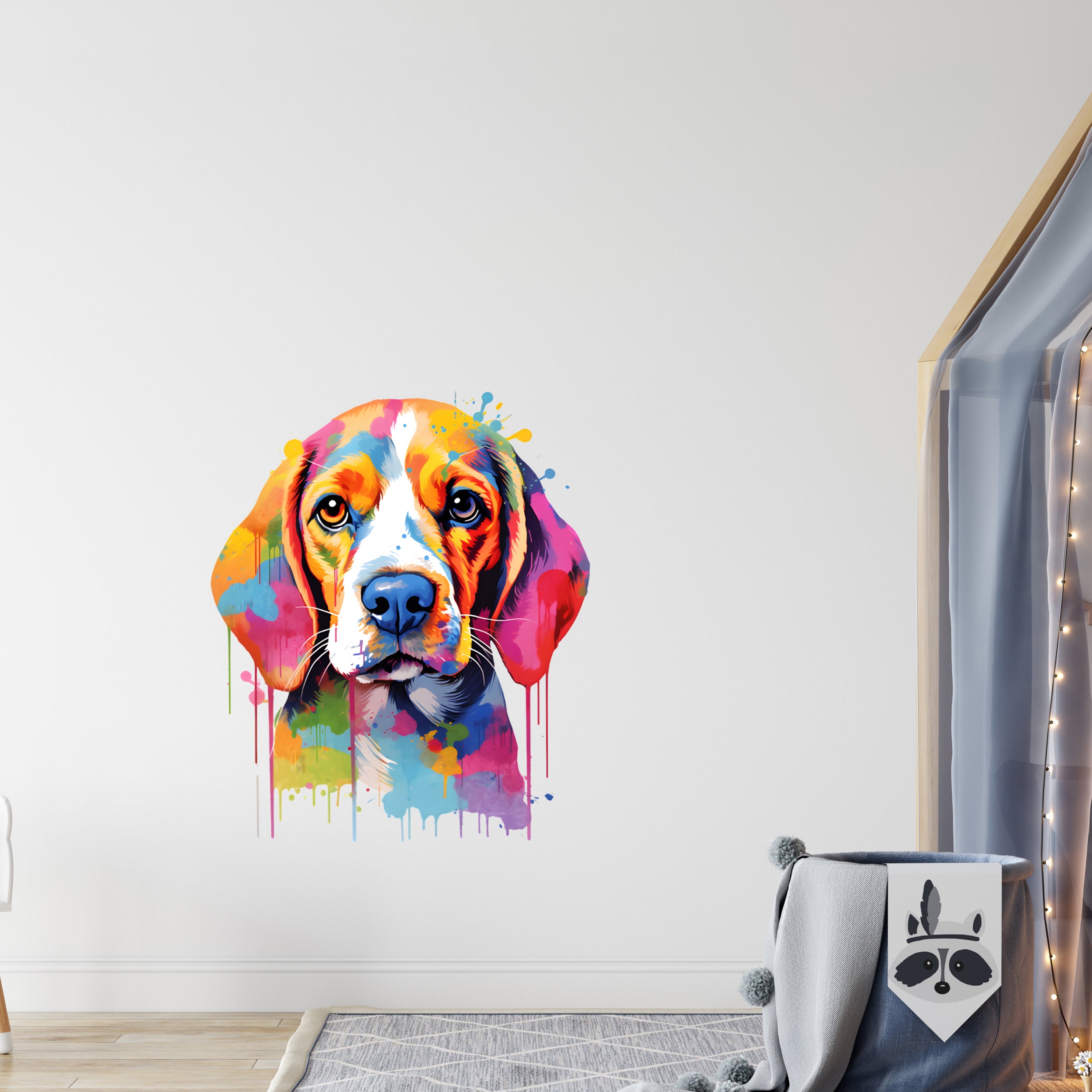 Wandtattoo Beagle