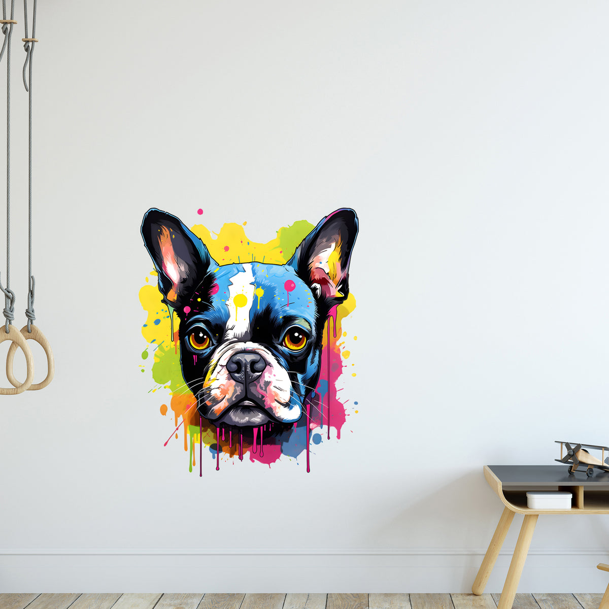 Wandtattoo Französische Bulldogge