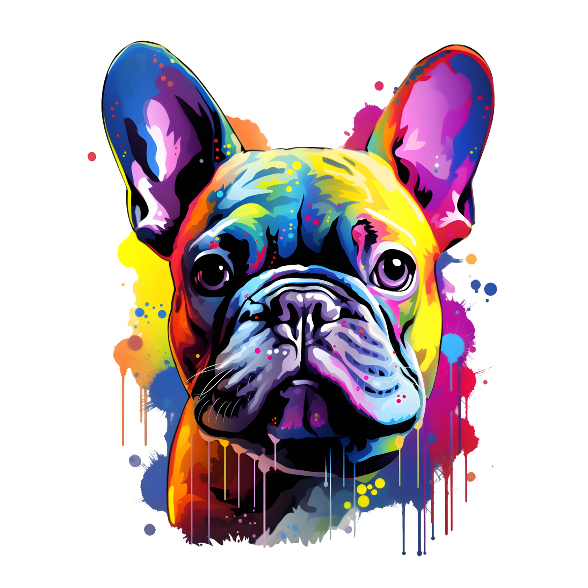 Wandtattoo Französische Bulldogge