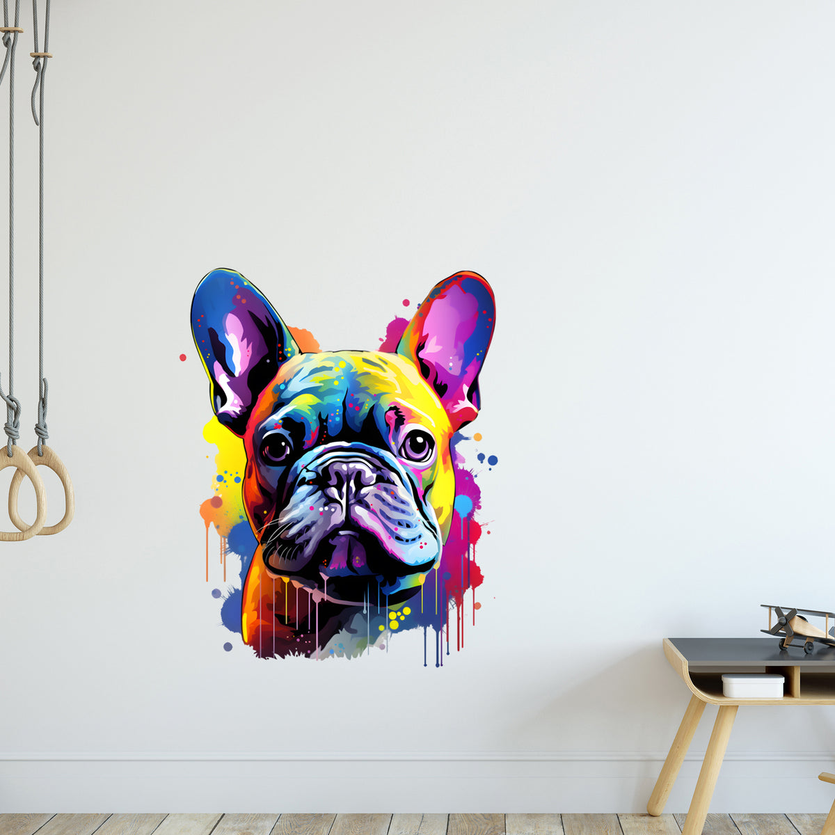 Wandtattoo Französische Bulldogge
