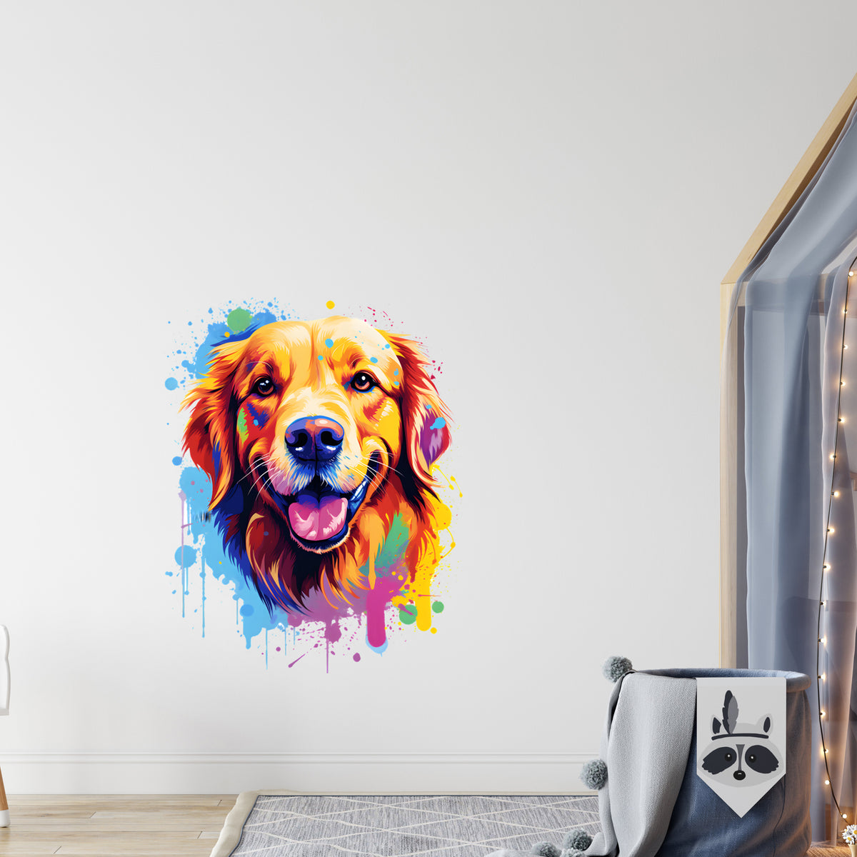 Wandtattoo Goldener Retriever