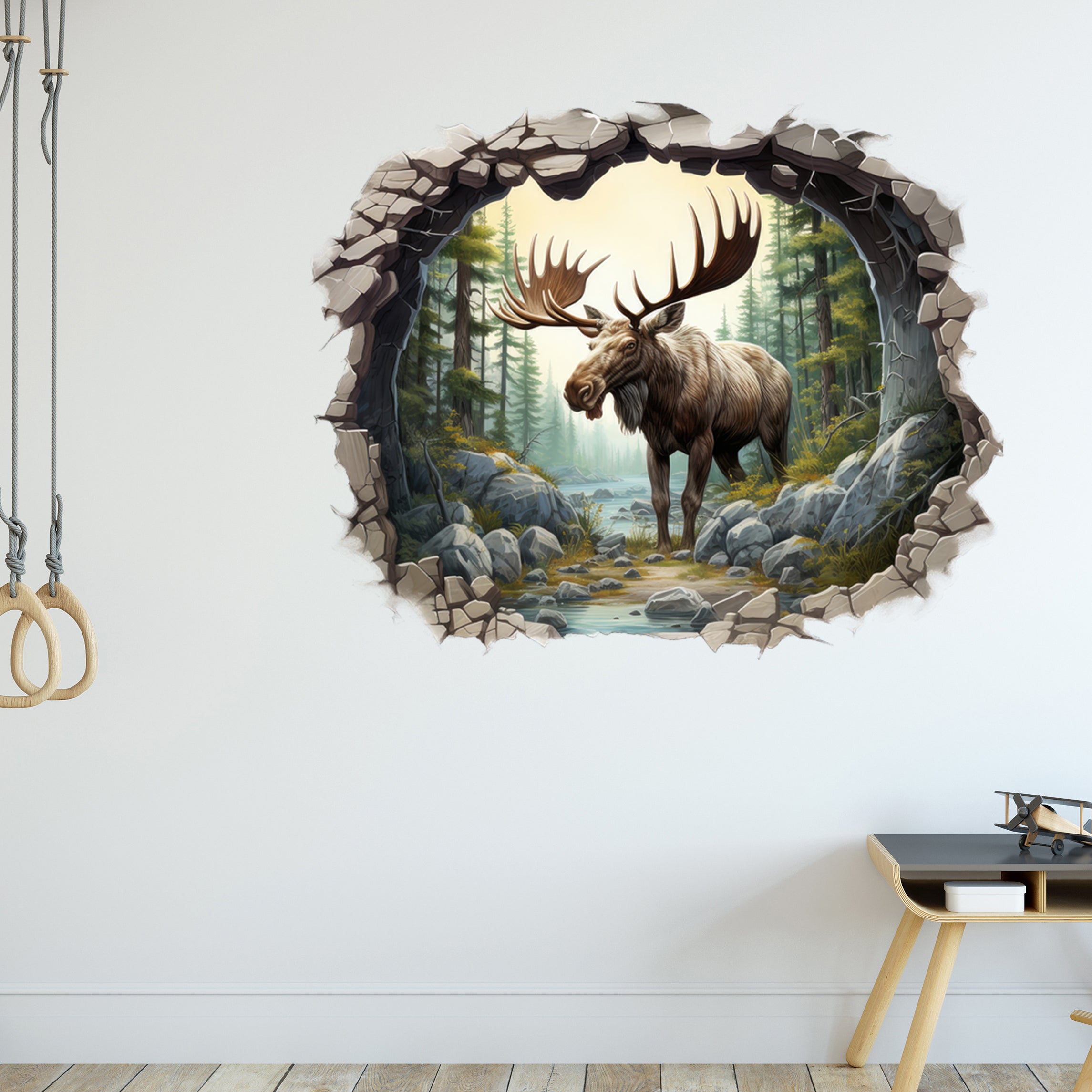 Wandtattoo Elch
