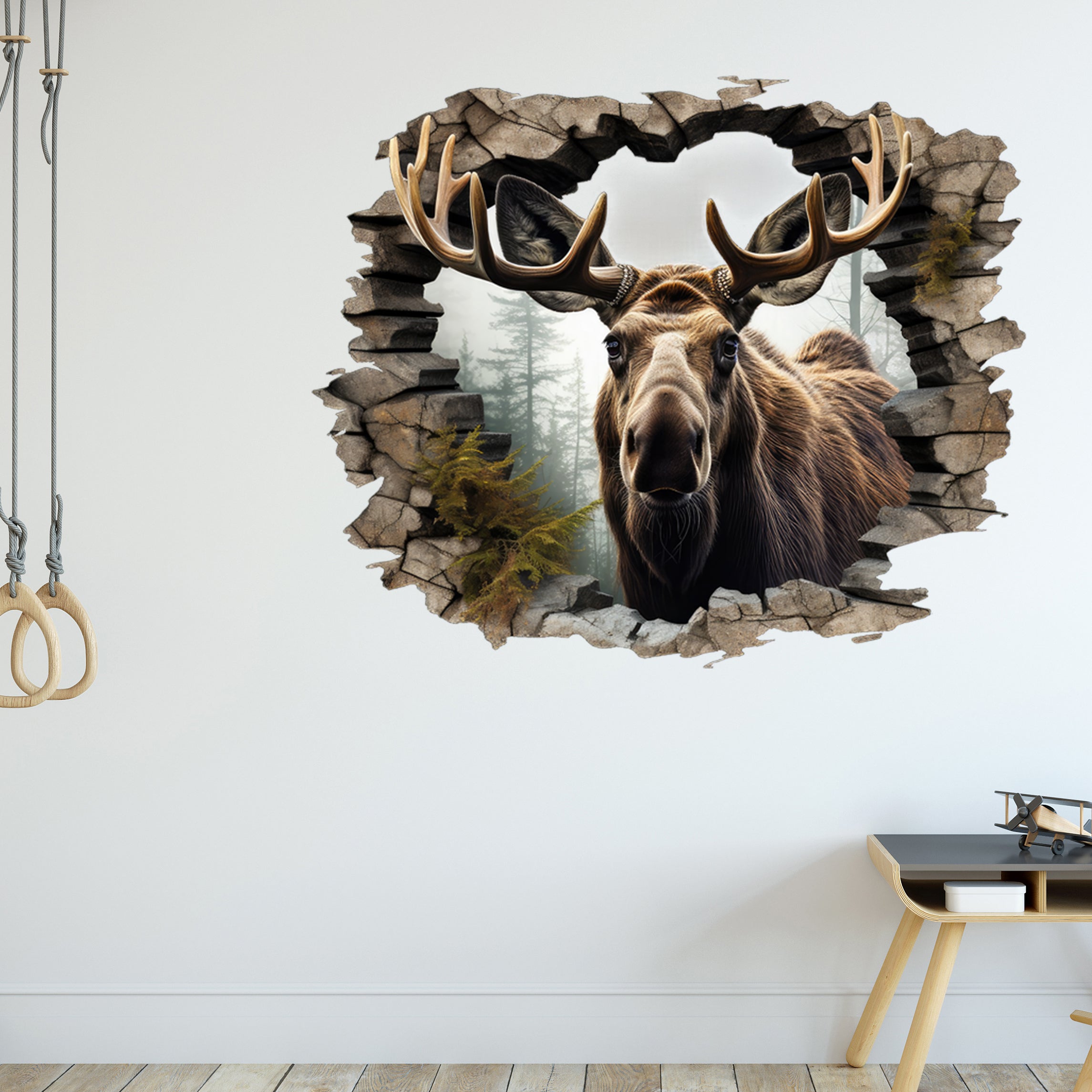 Wandtattoo Elch