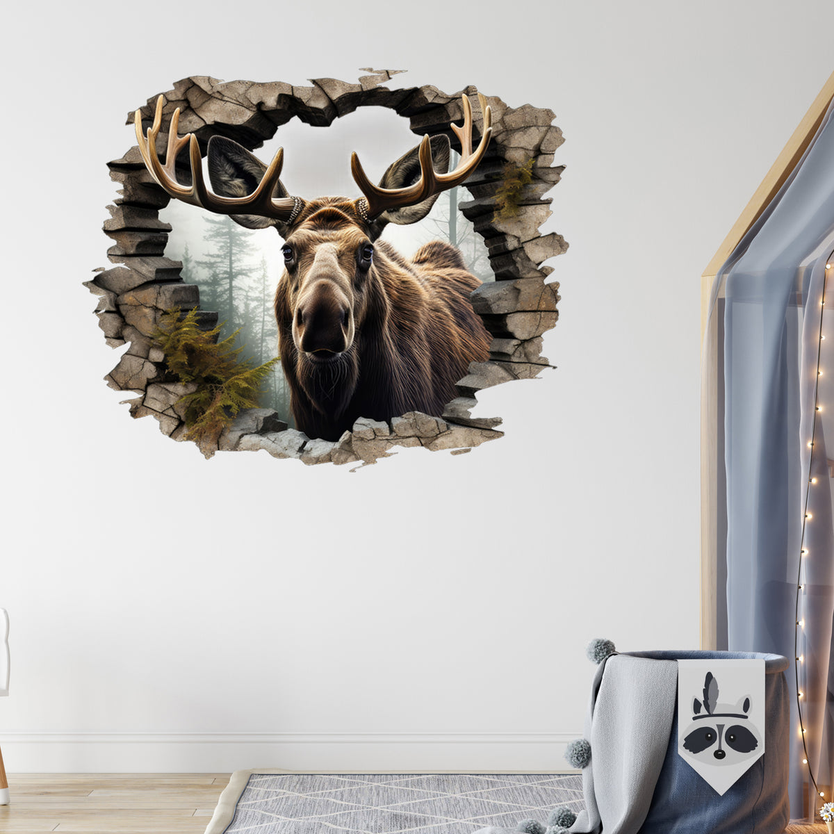 Wandtattoo Elch