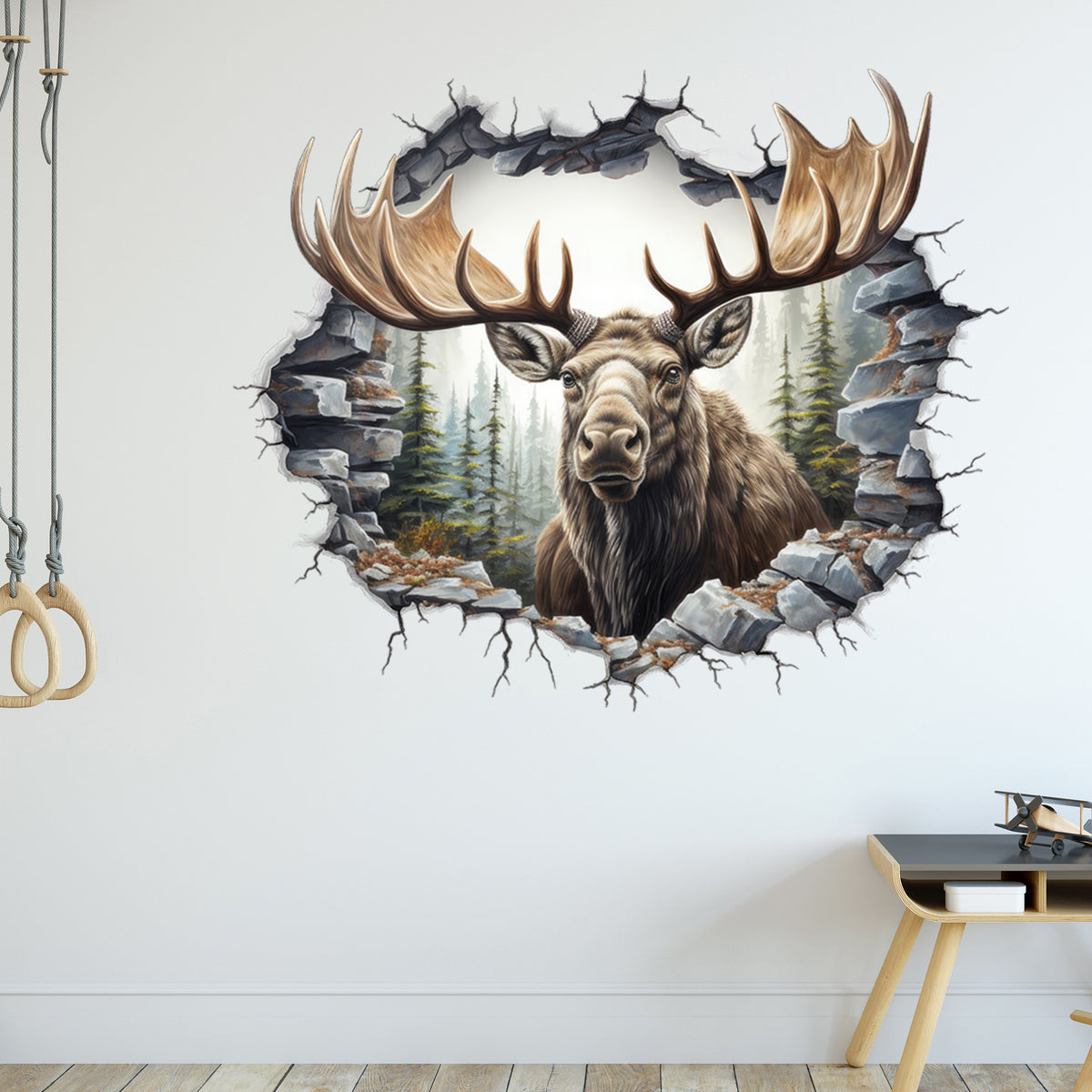Wandtattoo Elch