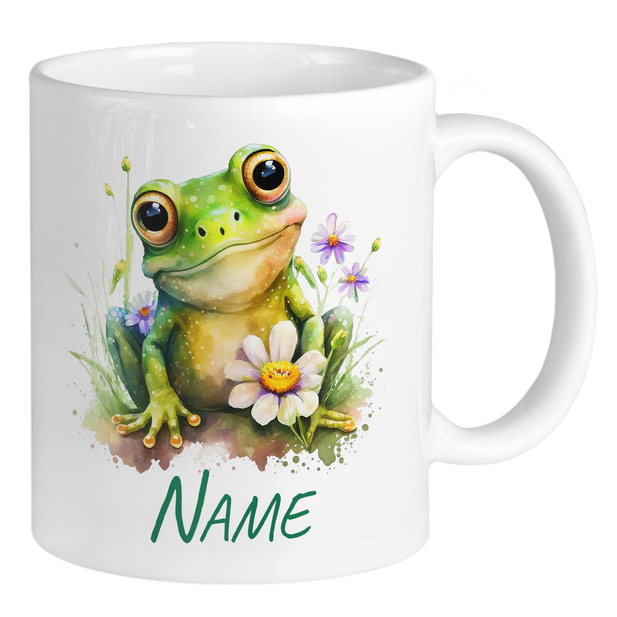 Tasse mit lustigem Frosch