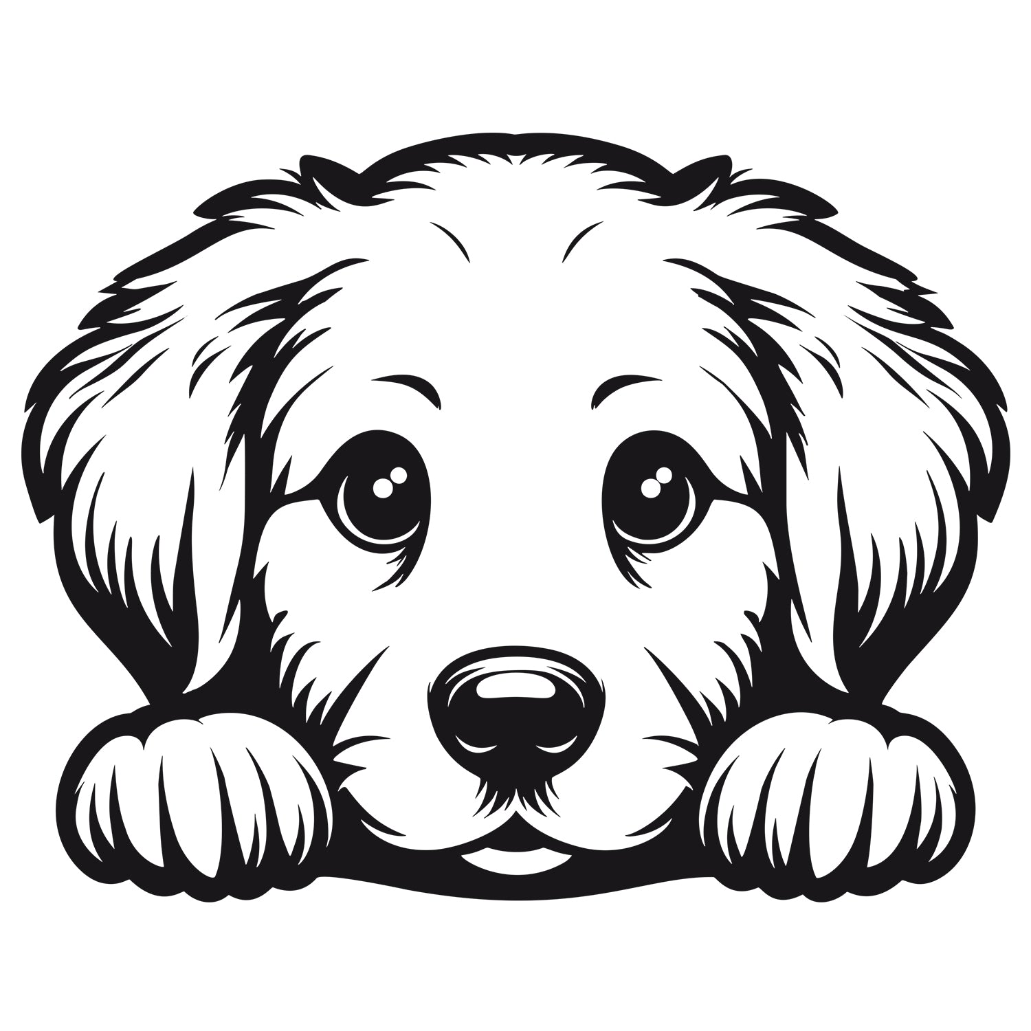 Wandtattoo Hundewelpe