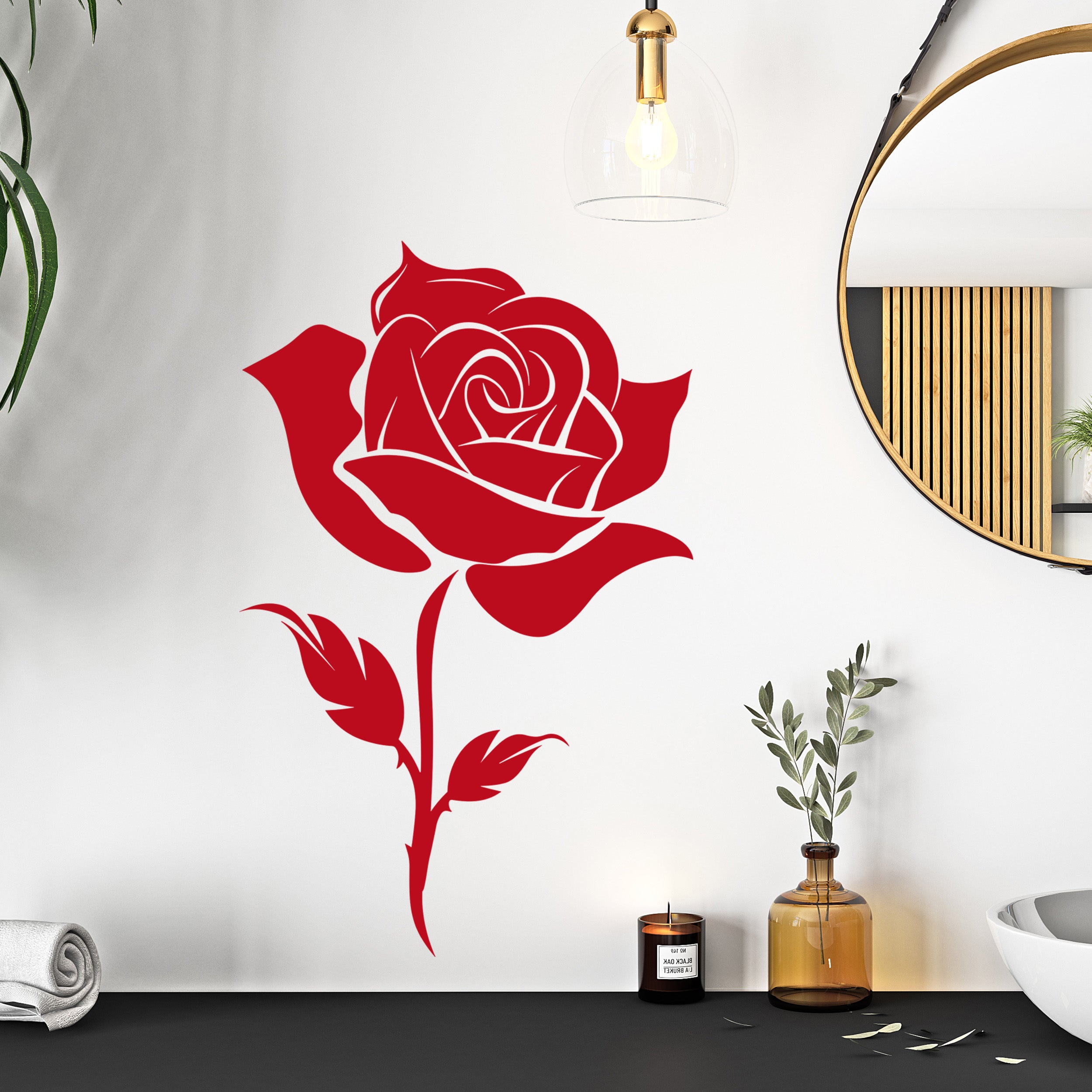 Wandtattoo Rose