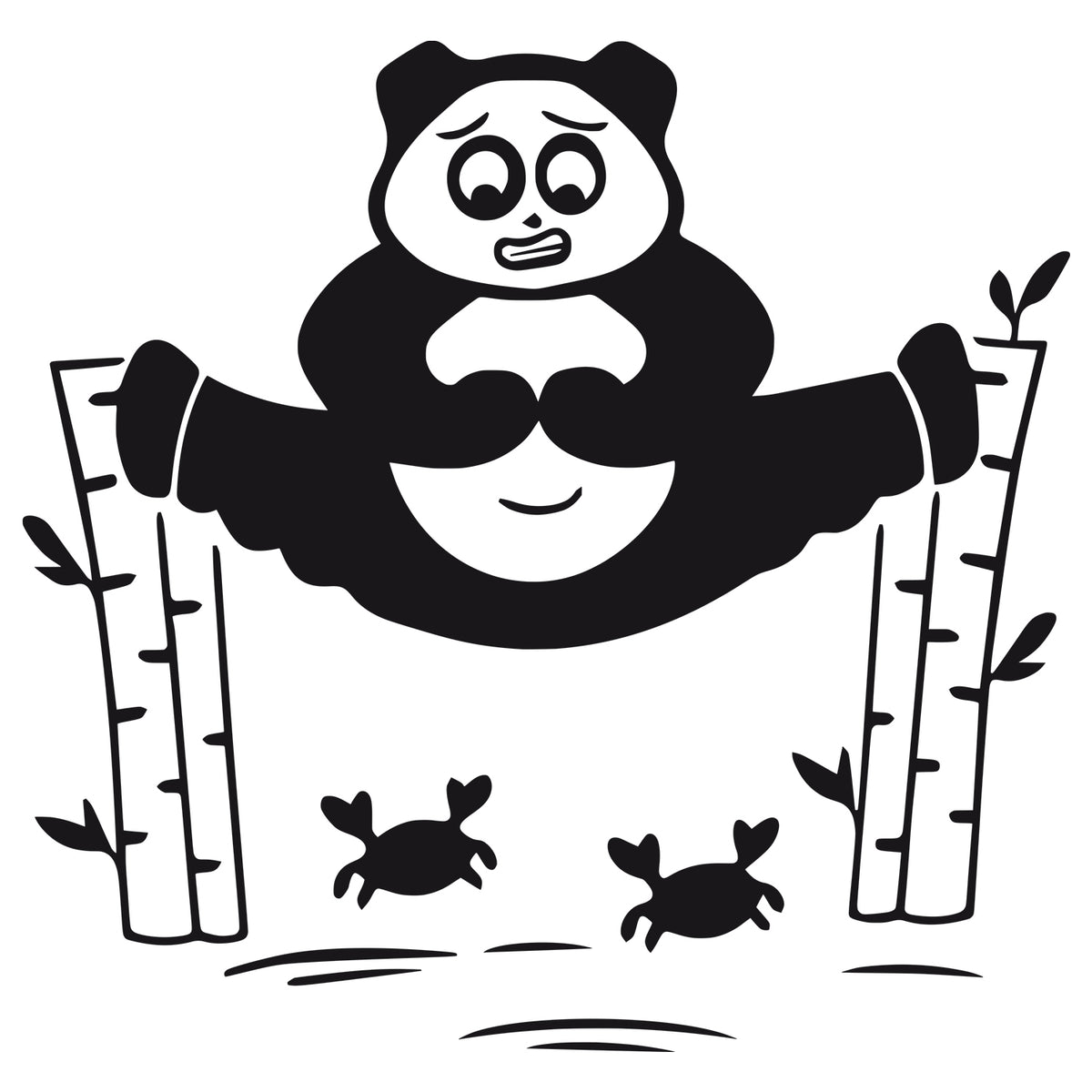 Wandtattoo Panda