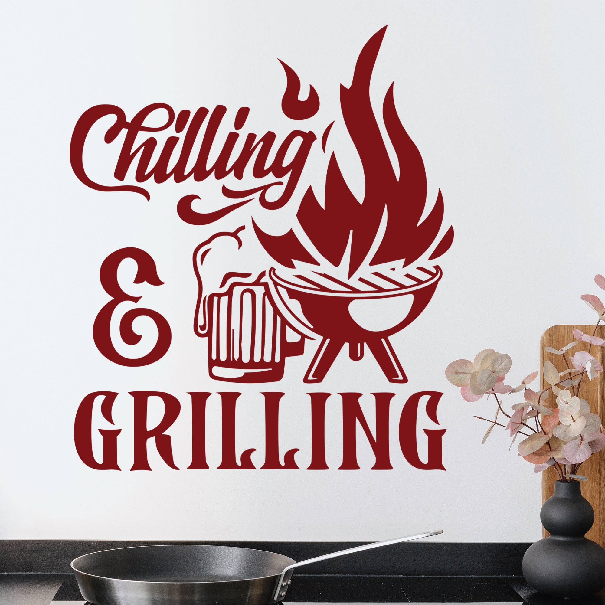 Wandtattoo Grill & Chill