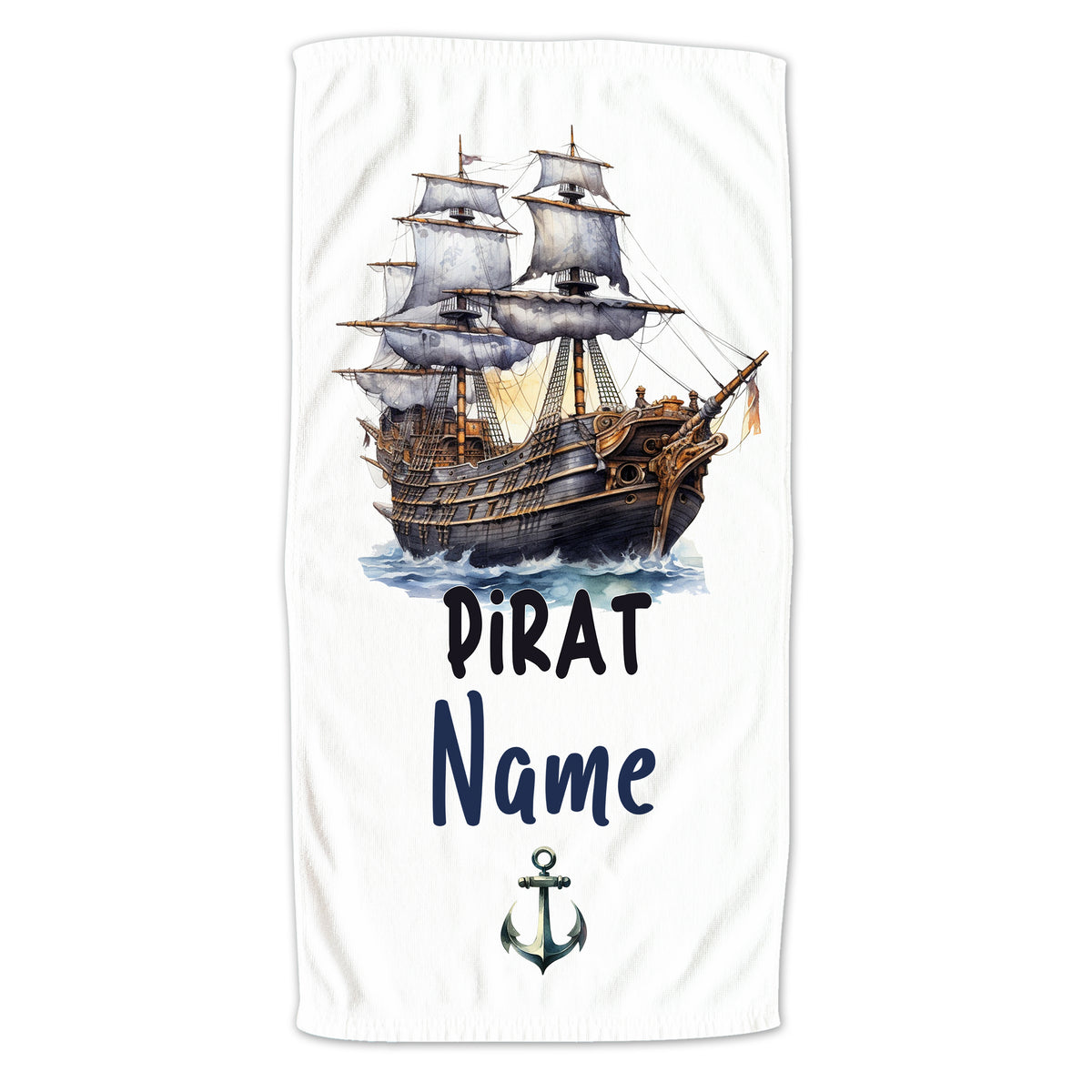 Handtuch Piratenschiff