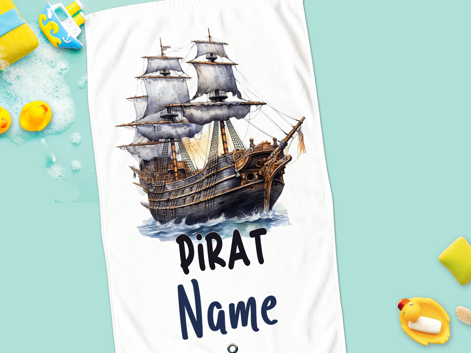 Handtuch Piratenschiff