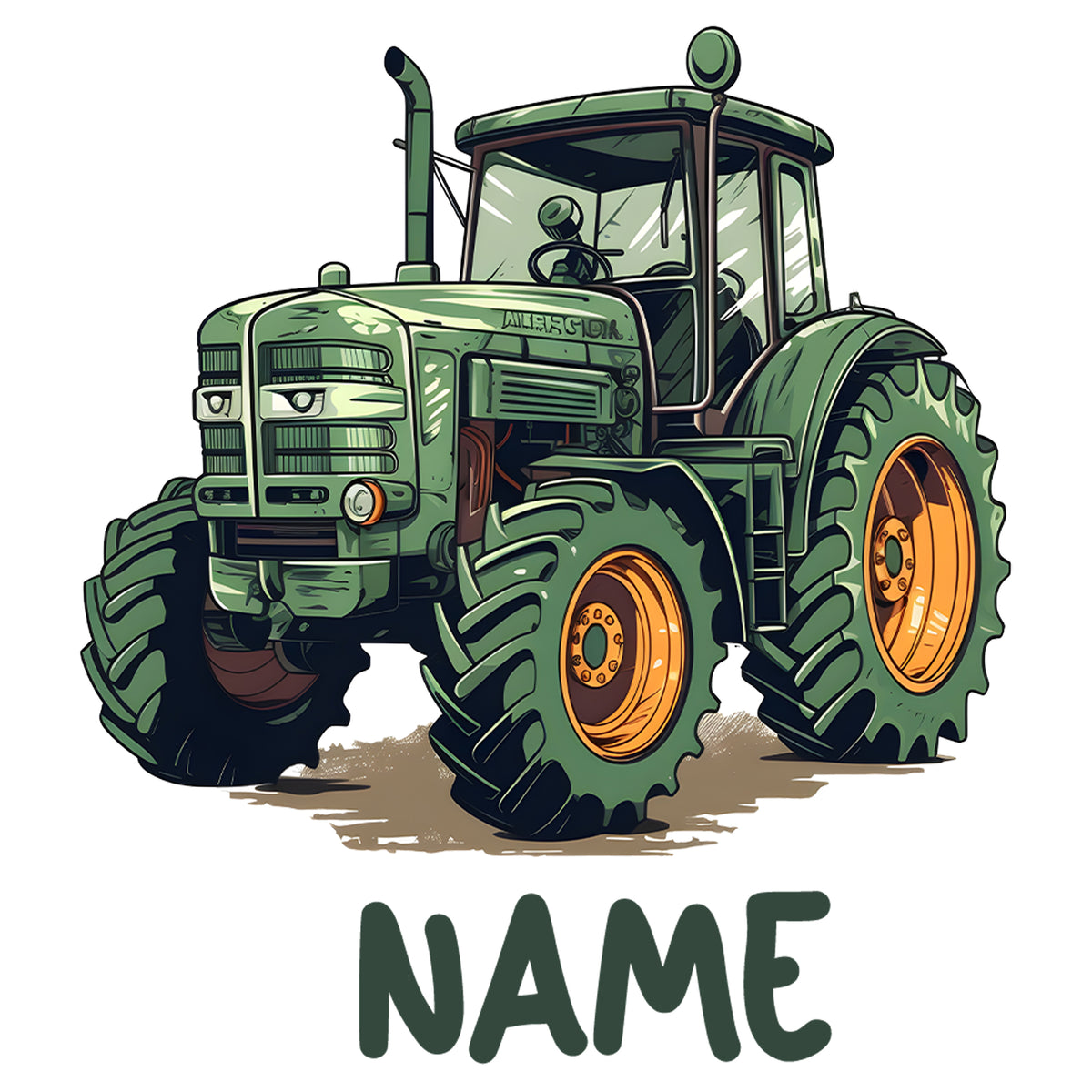 Spardose Traktor mit Namen