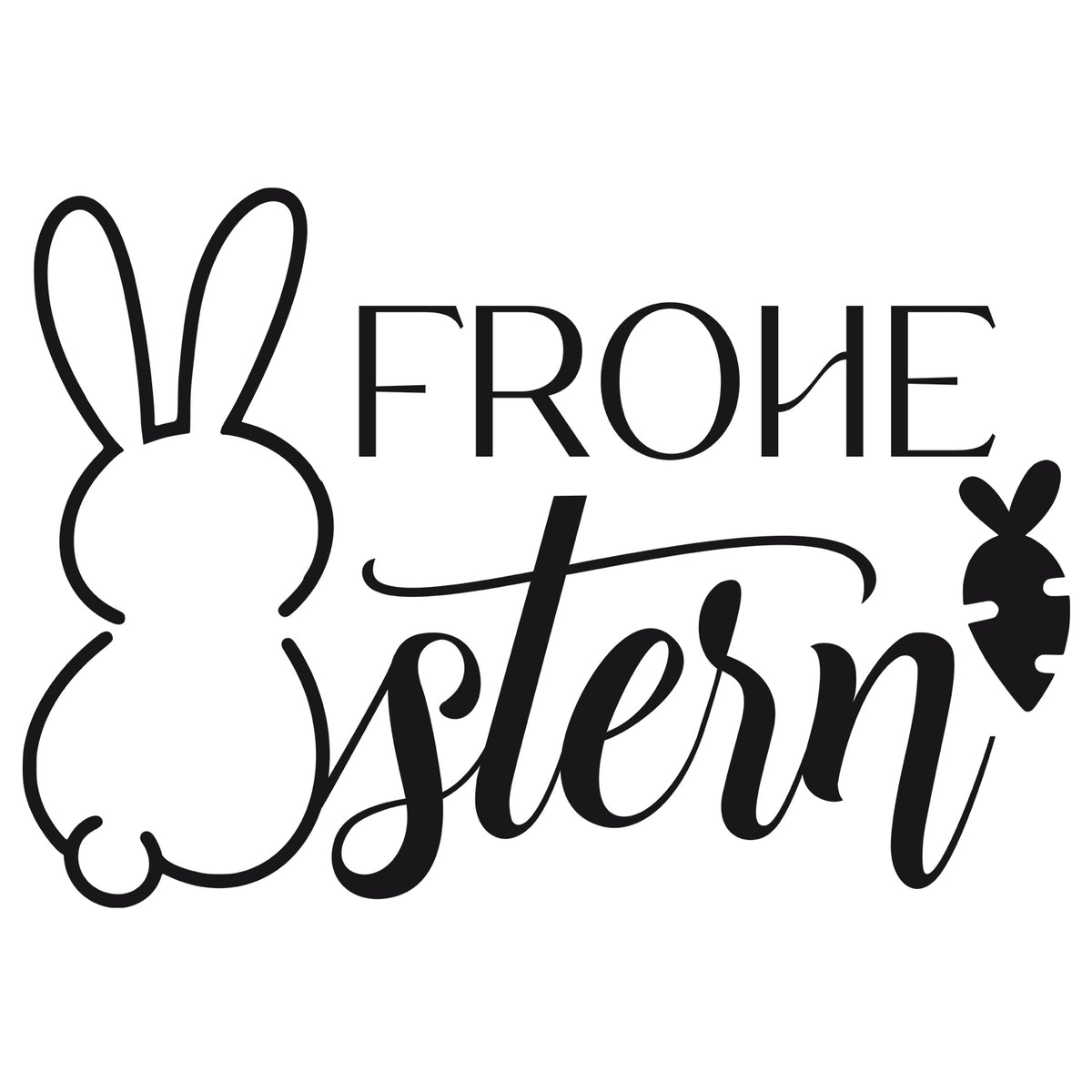 Wandtattoo Frohe Ostern