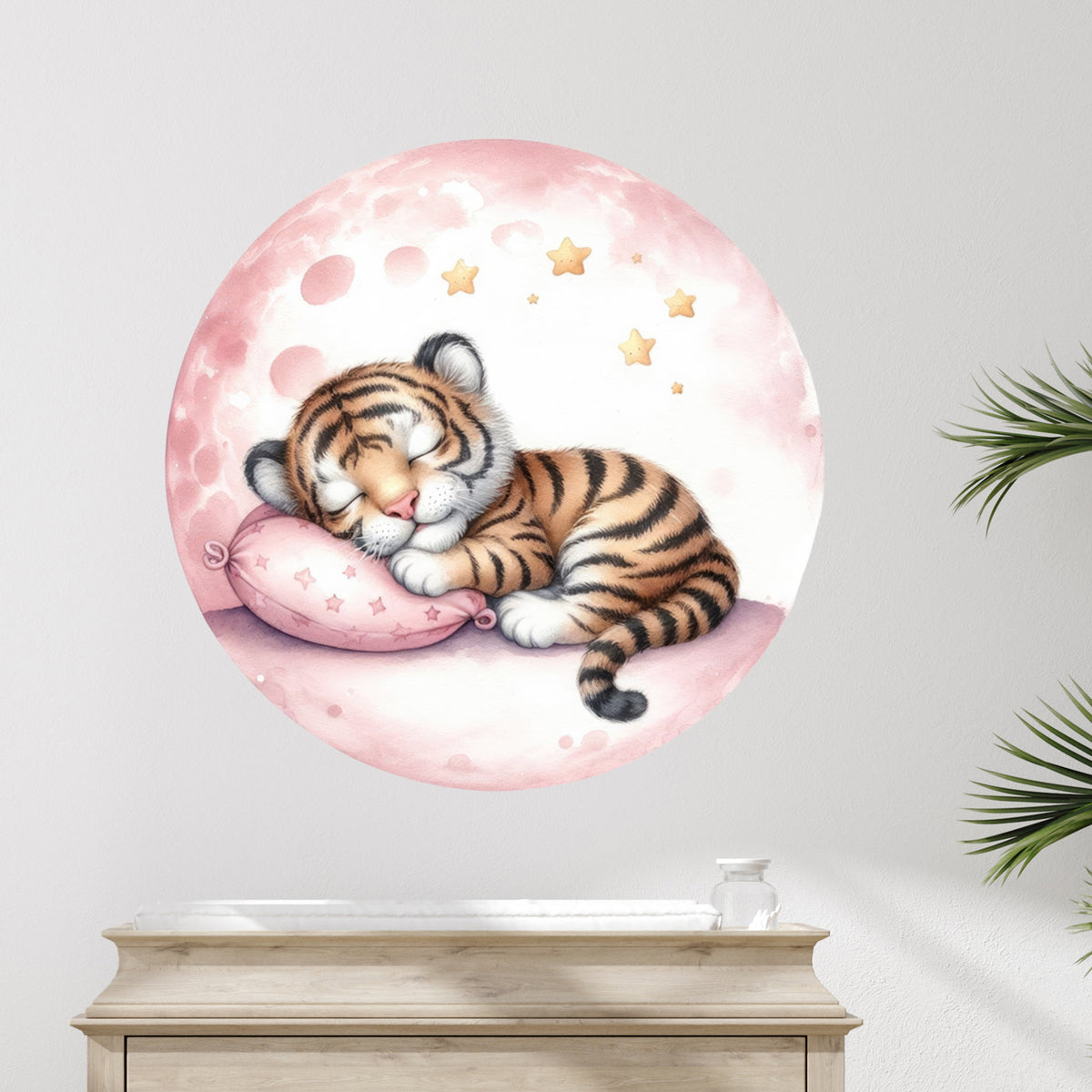 Wandtattoo schlafender Tiger