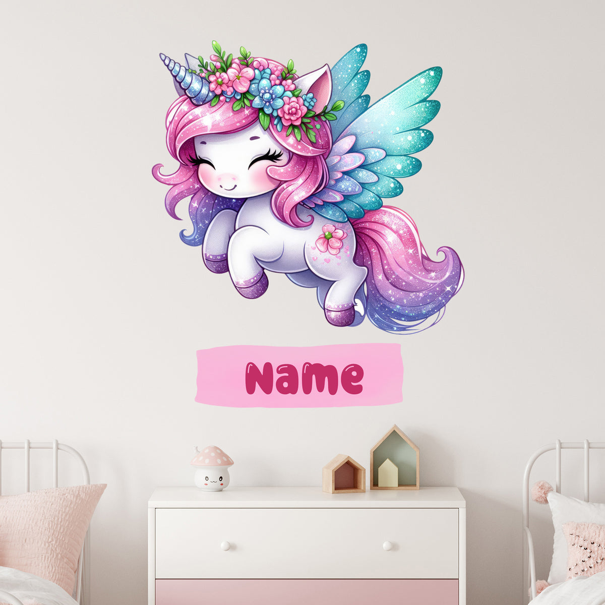 Wandtattoo Einhorn