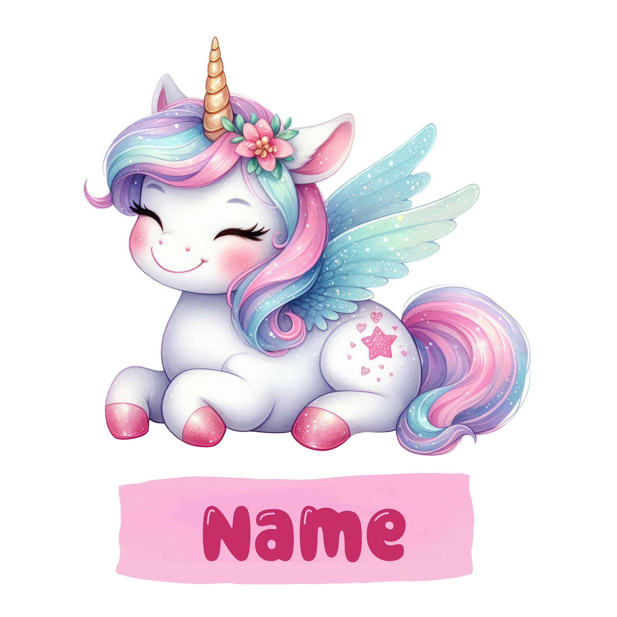 Wandtattoo Einhorn