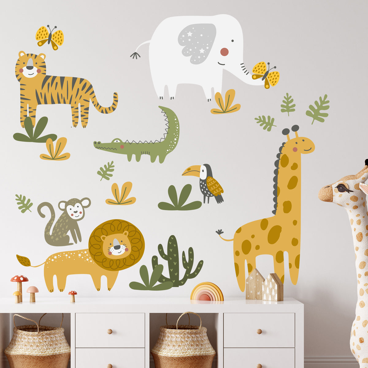 Dschungel Wandtattoo Kinderzimmer