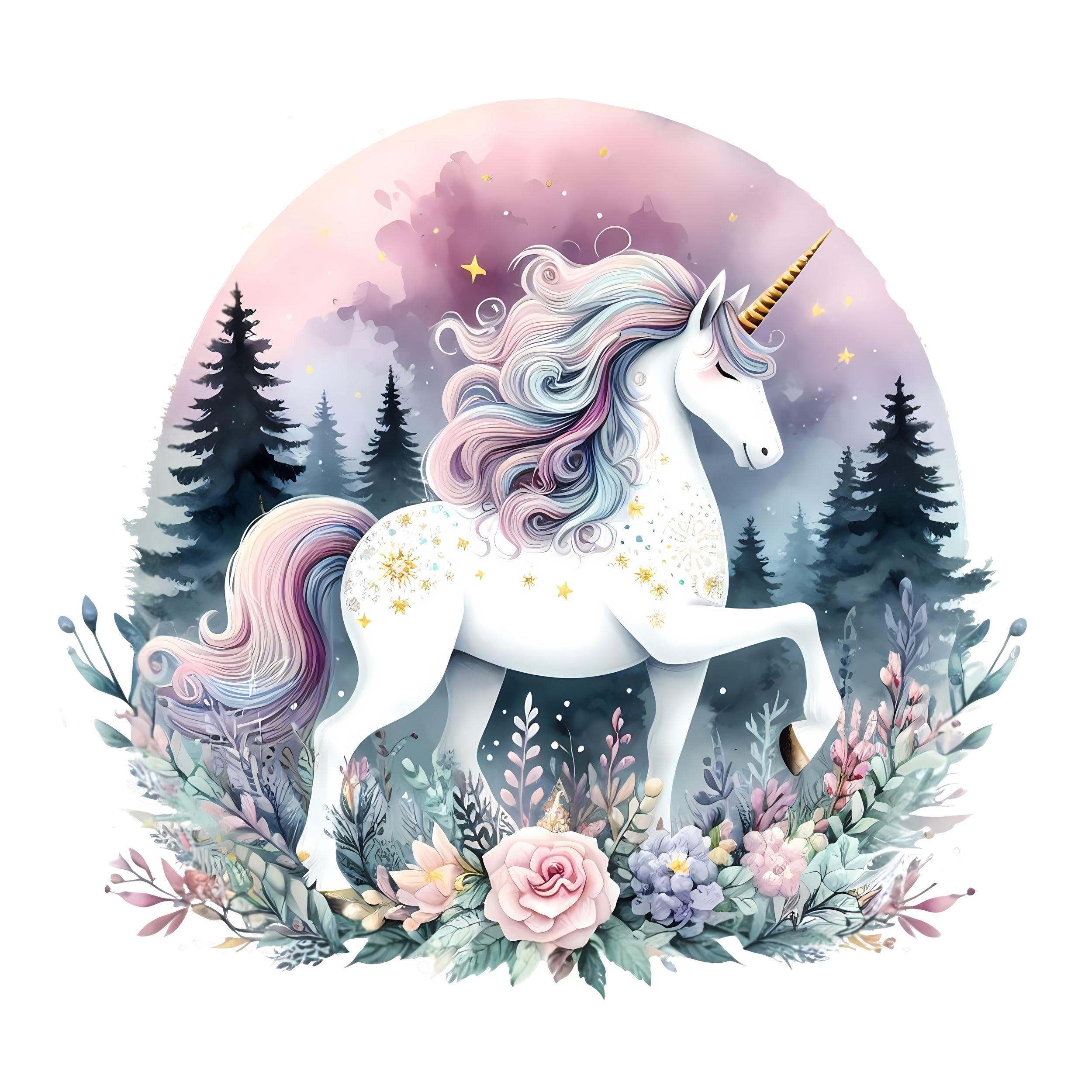 Wandtattoo Einhorn
