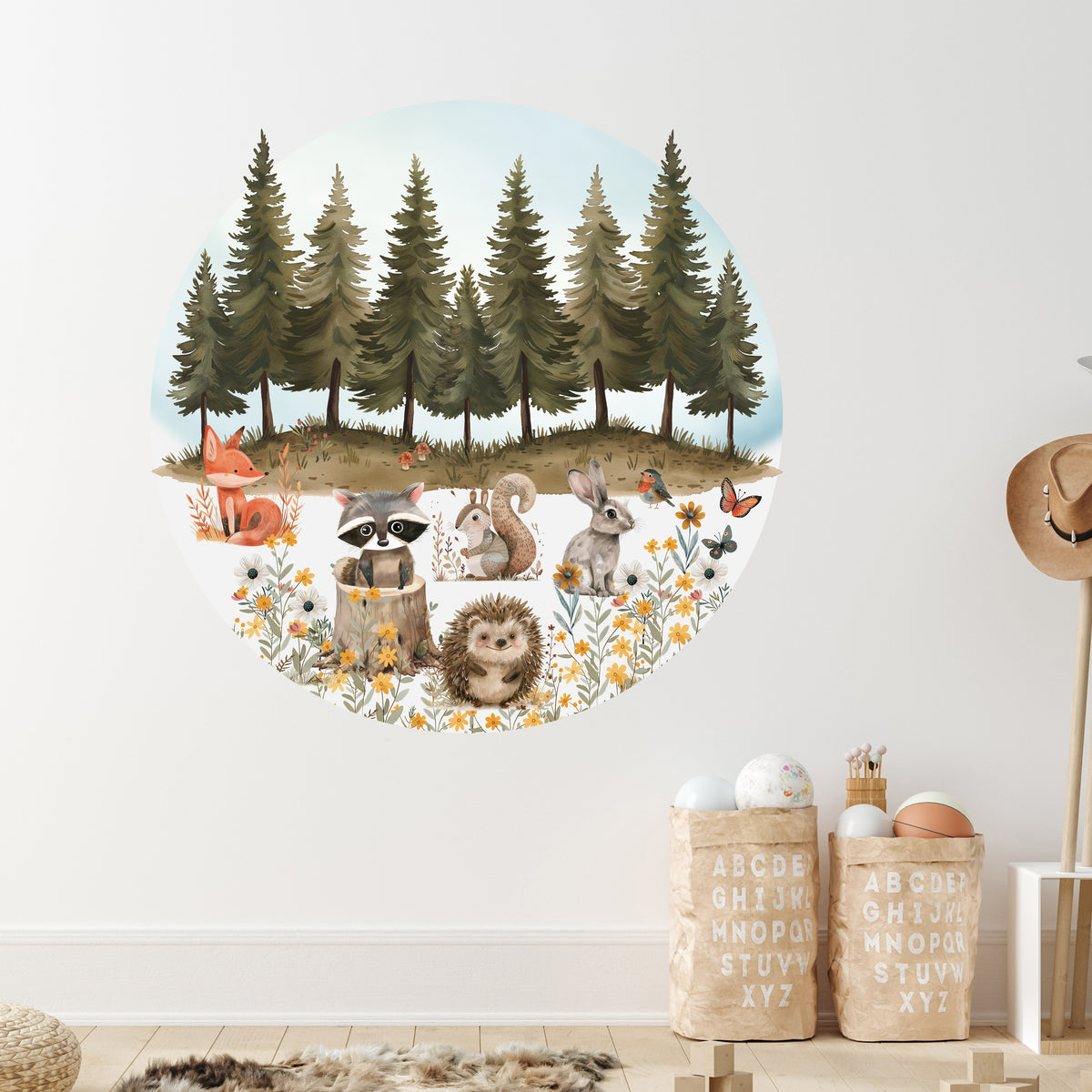 Wandtattoo Waldtiere