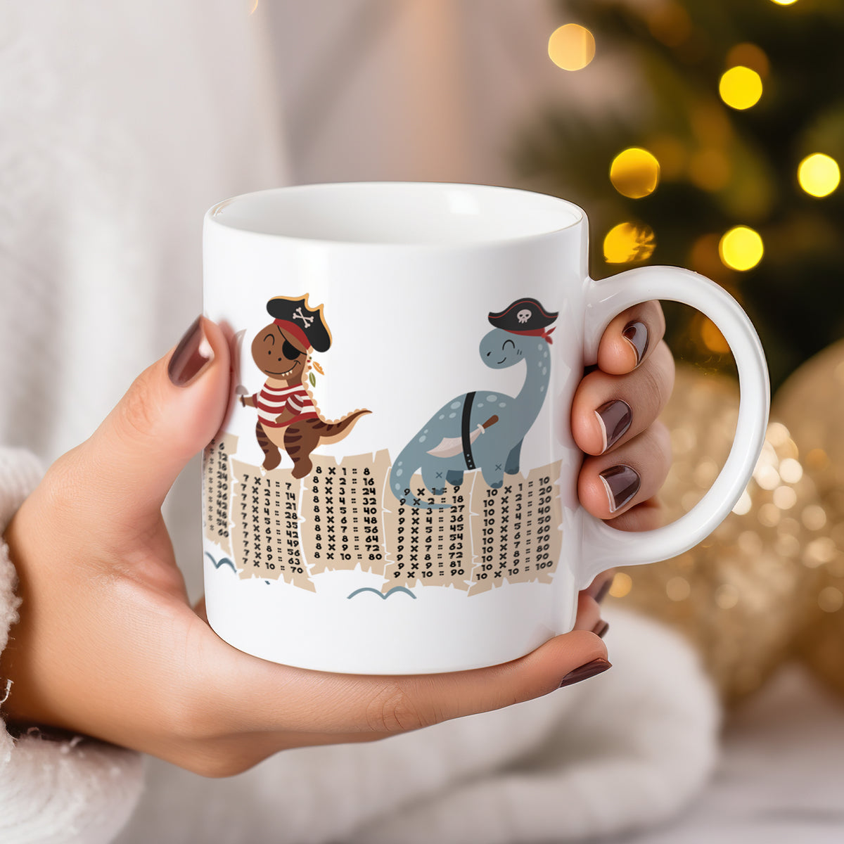 1x1 Tasse Piraten-Dinosaurier