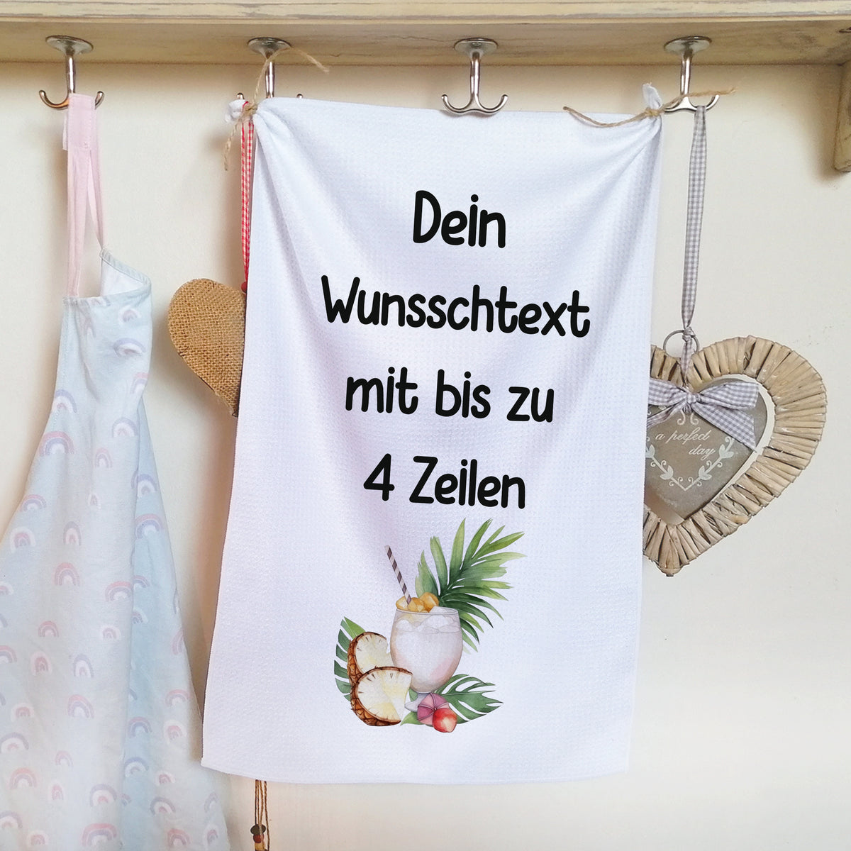 Geschirrtuch mit Wunschtext