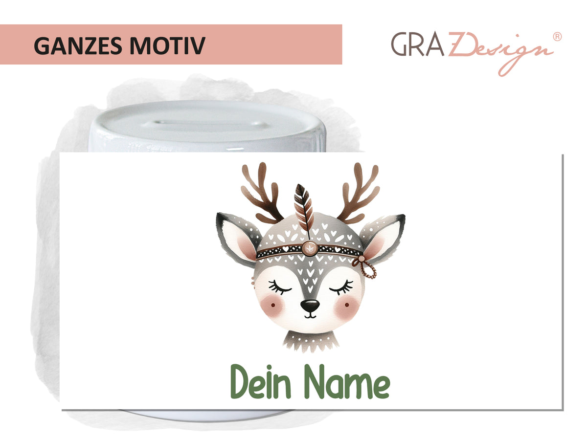 Spardose Rehkitz
