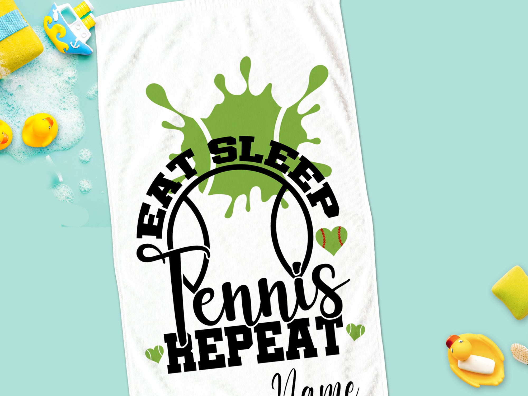 Handtuch Tennismotiv