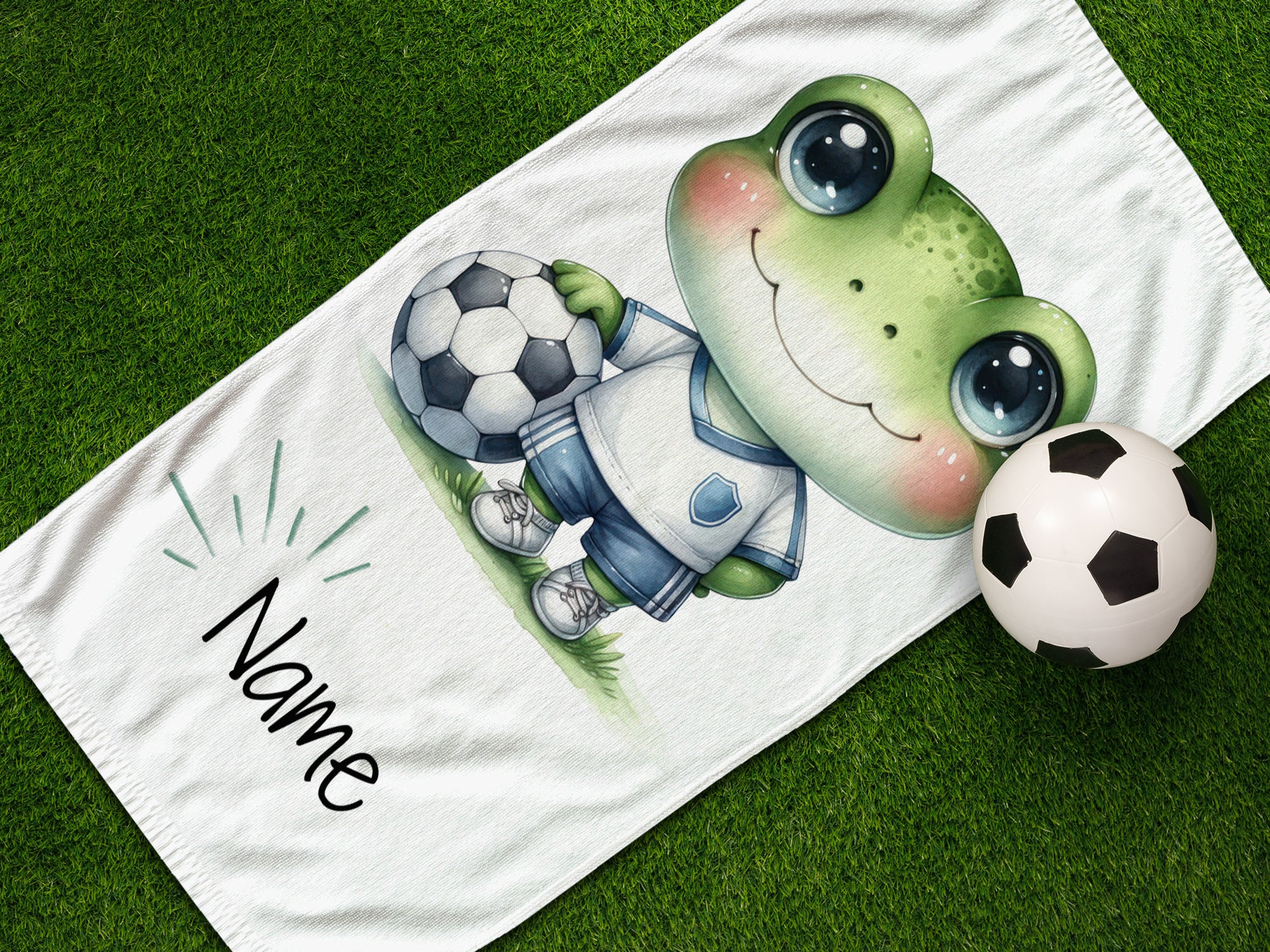 Handtuch Frosch - Für kleine Fußballfans