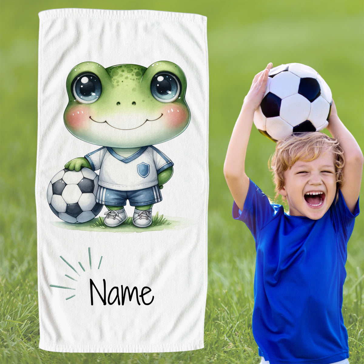 Handtuch Frosch - Für kleine Fußballfans