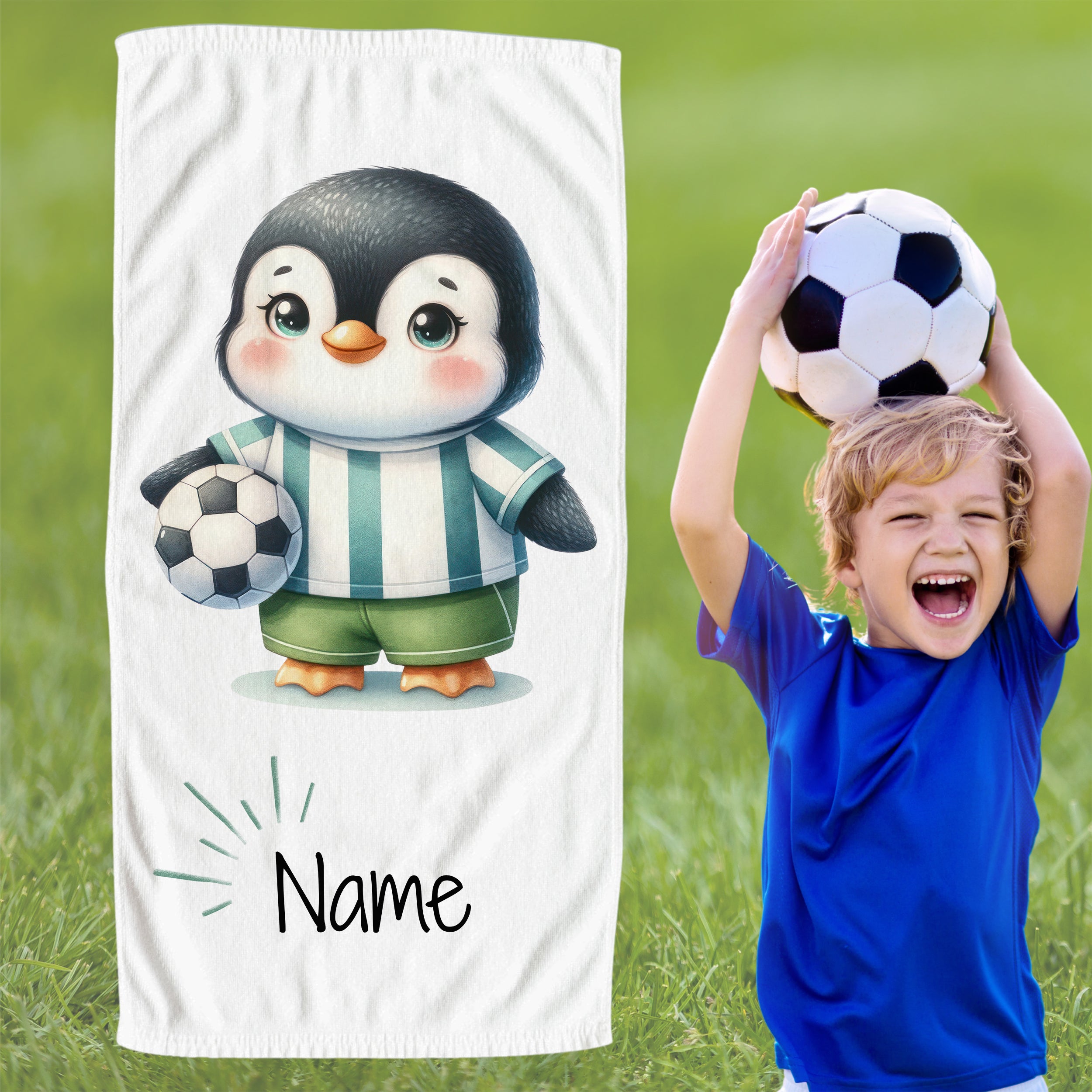 Handtuch mit Pinguin