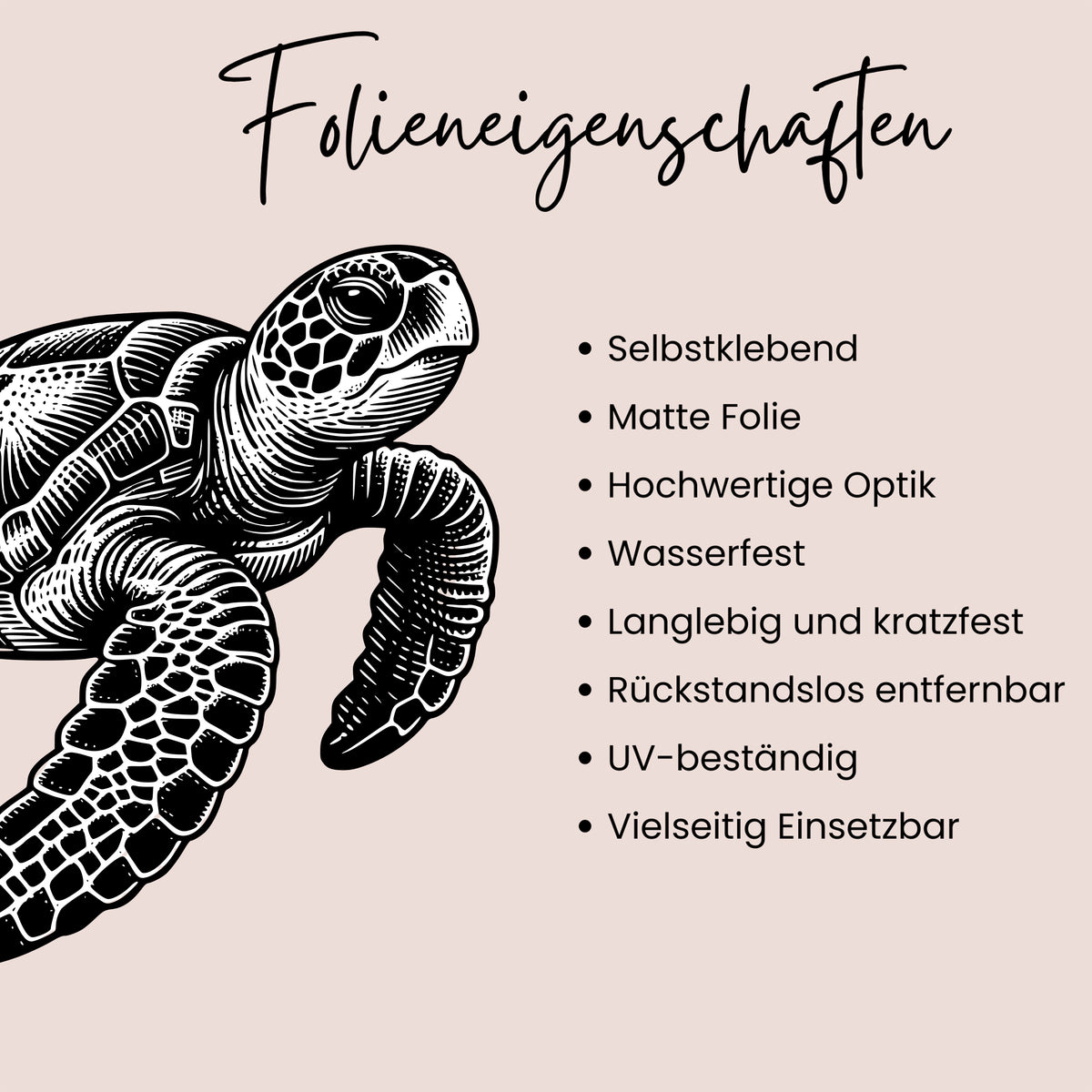 Wandtattoo Meeresschildkröte