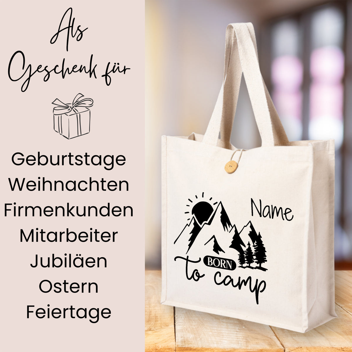 Tasche Born to Camp