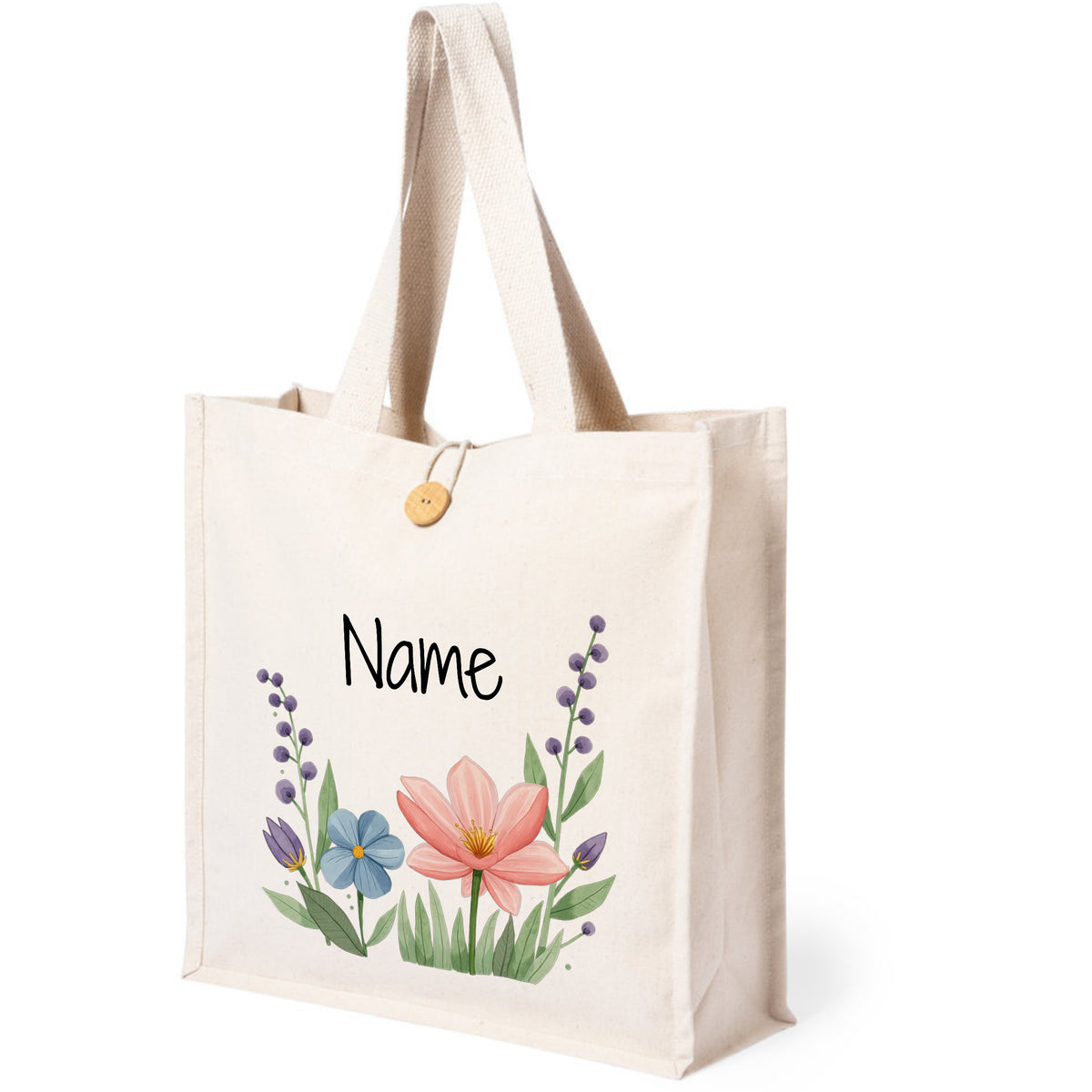 Tasche mit Blumenmotiven