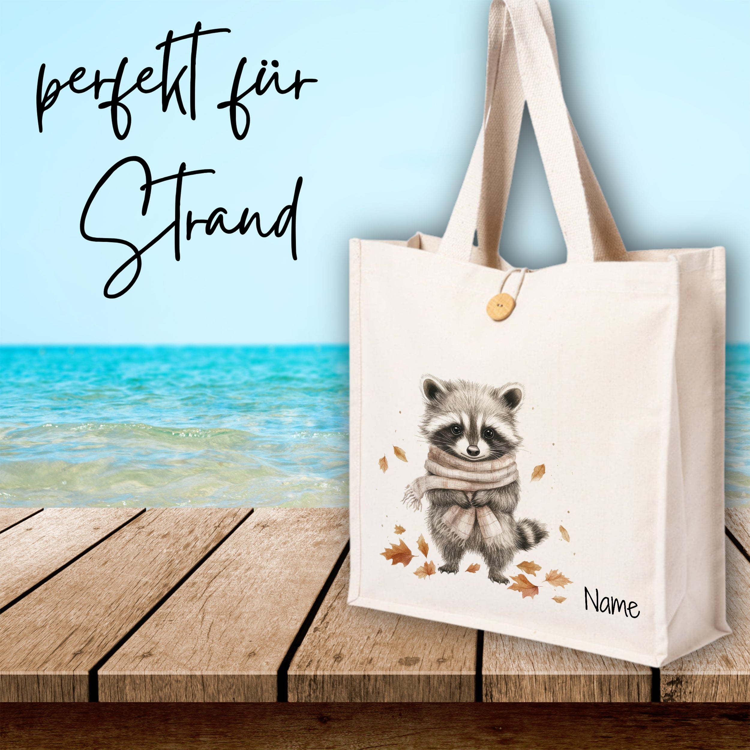 Tasche Waschbär