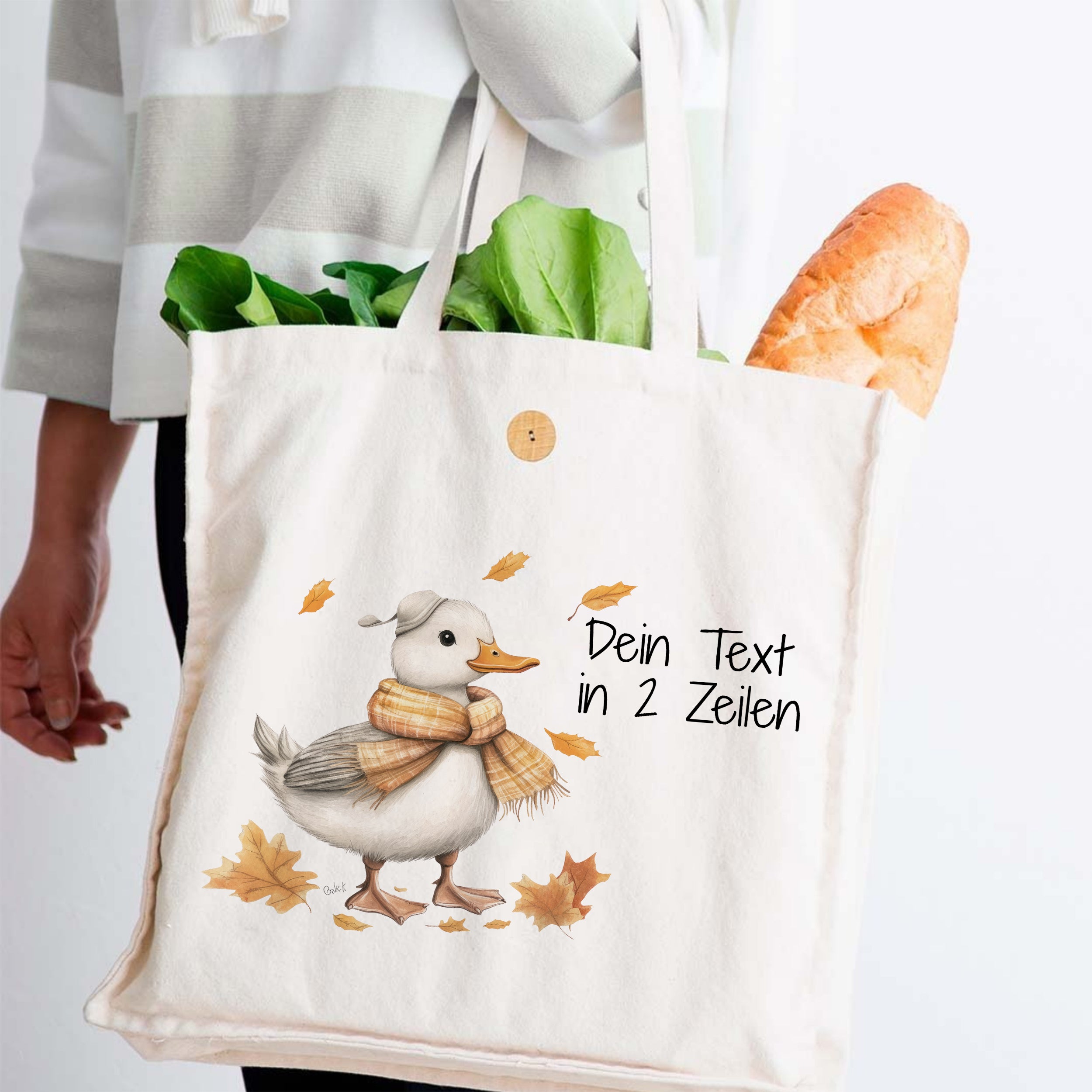 Tasche mit Entenmotiv