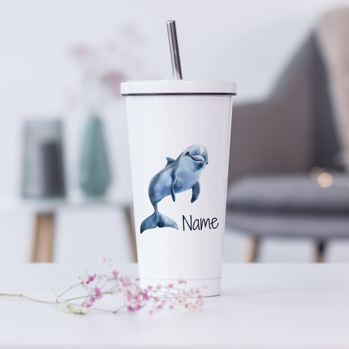 Trinkbecher mit Delfin