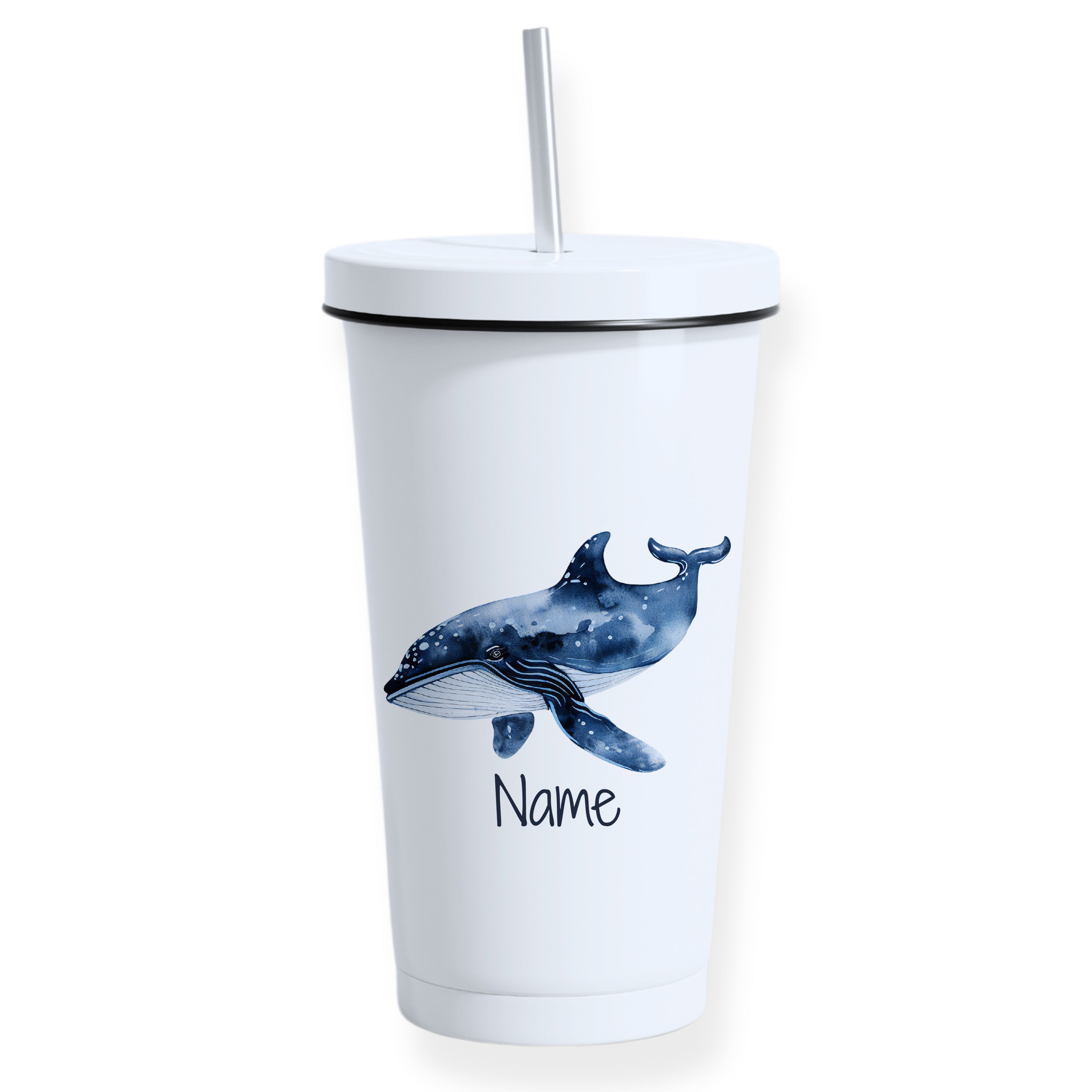 Trinkbecher mit Wal-Motiv