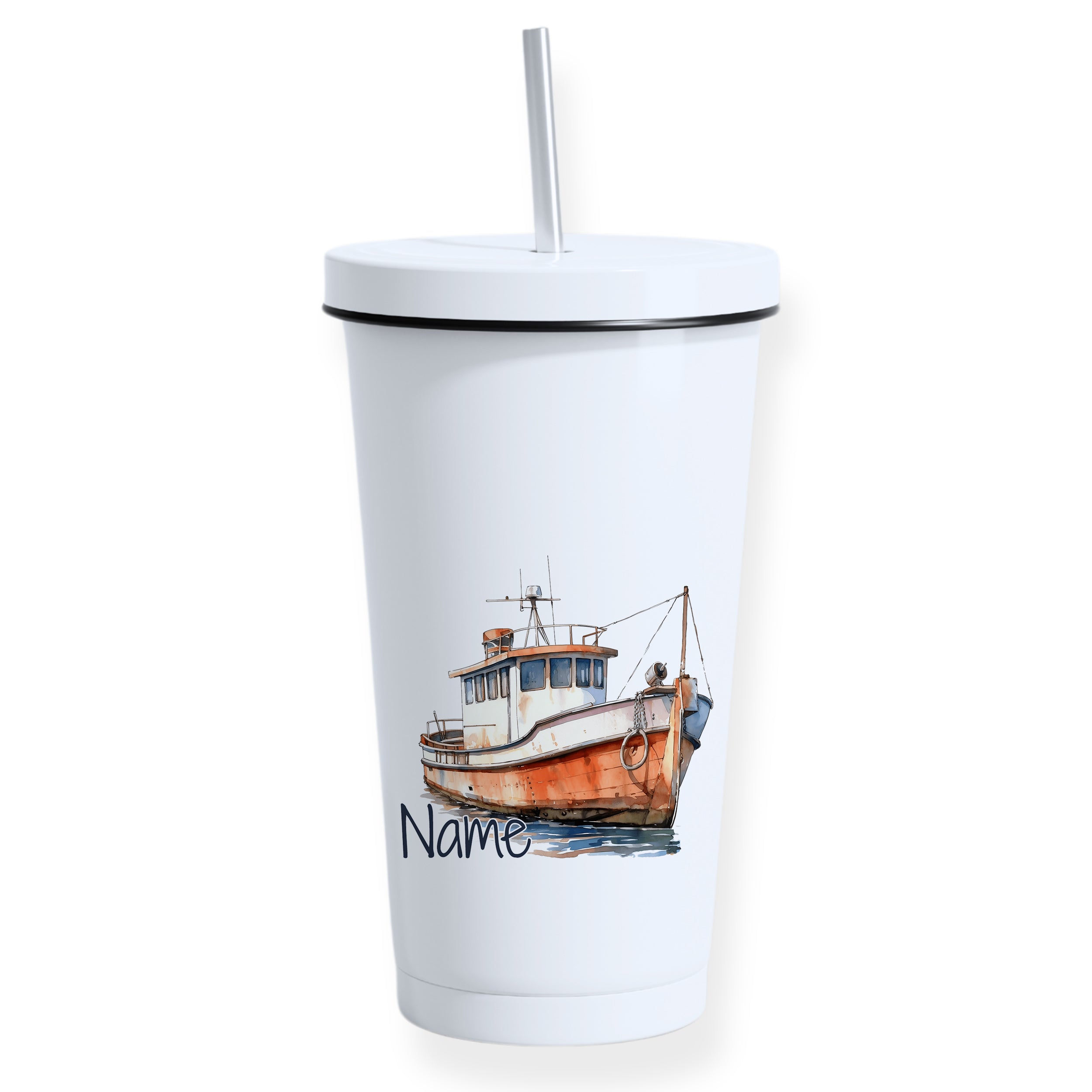 Trinkbecher mit Boot
