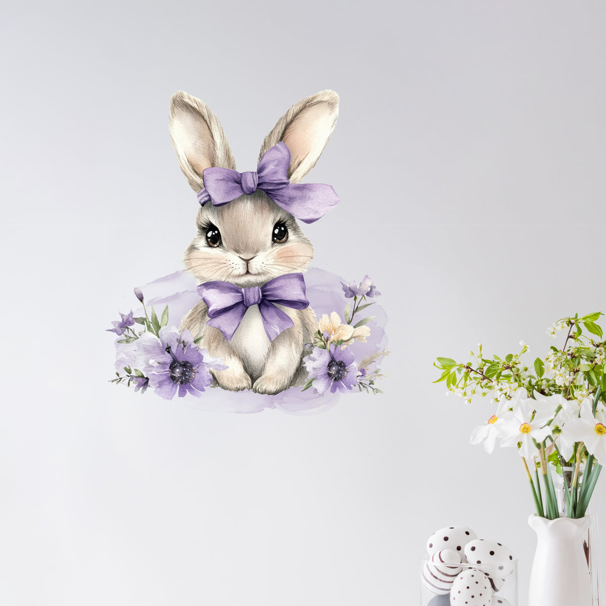 Wandtattoo Ostern mit Hase