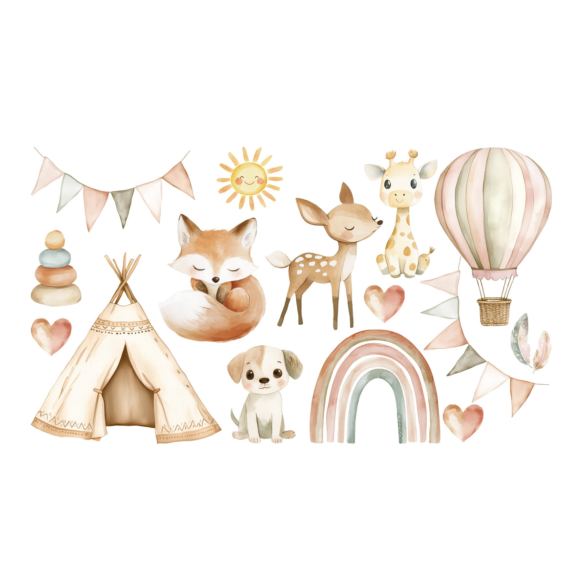 Wandtattoo Kinderzimmer Boho