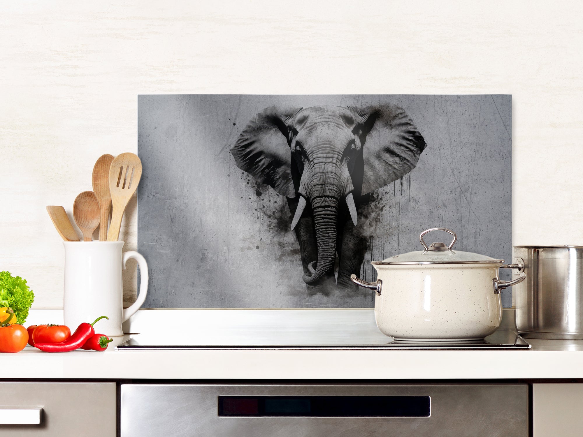 Spritzschutz Elefant