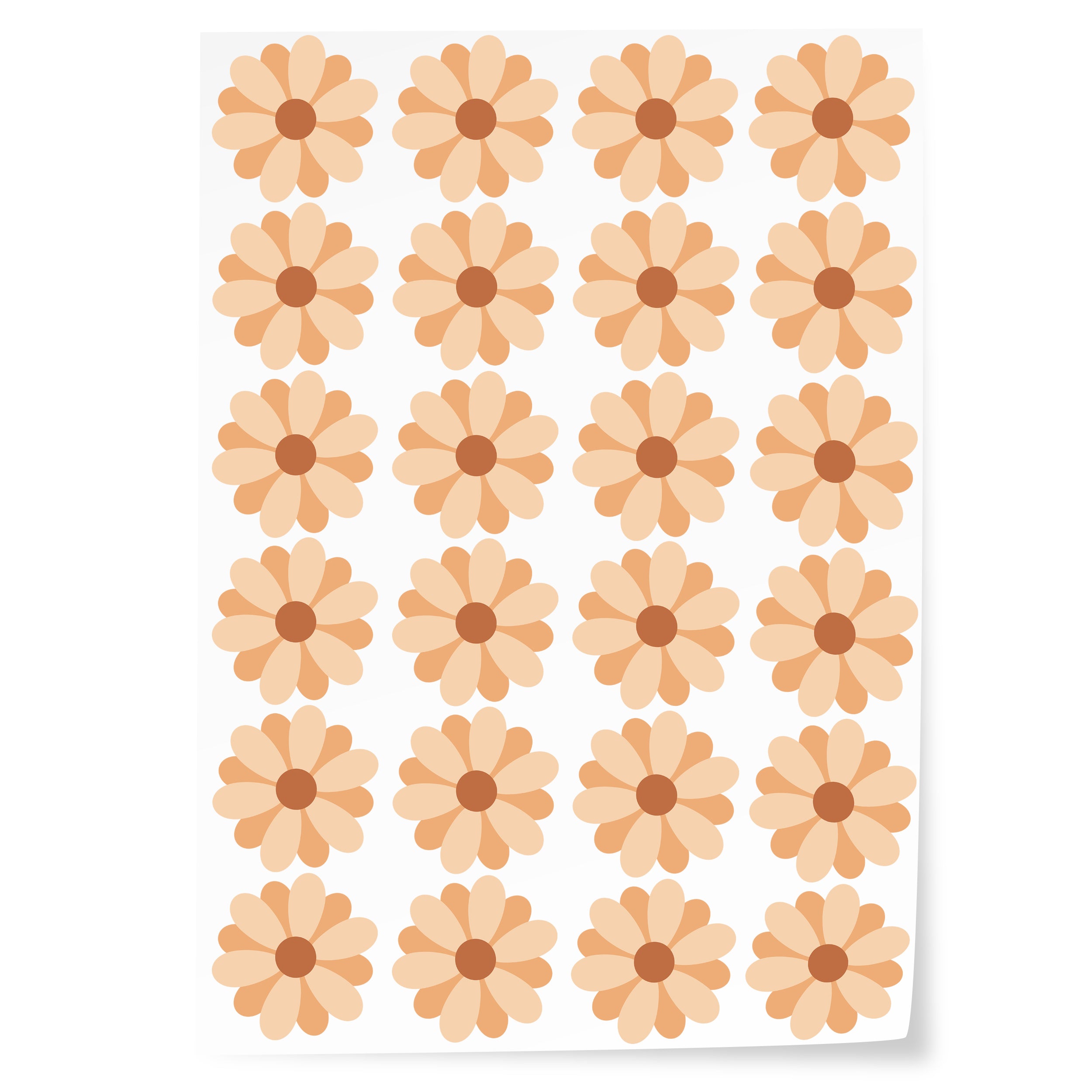 Wandtattoo Retro Blumen