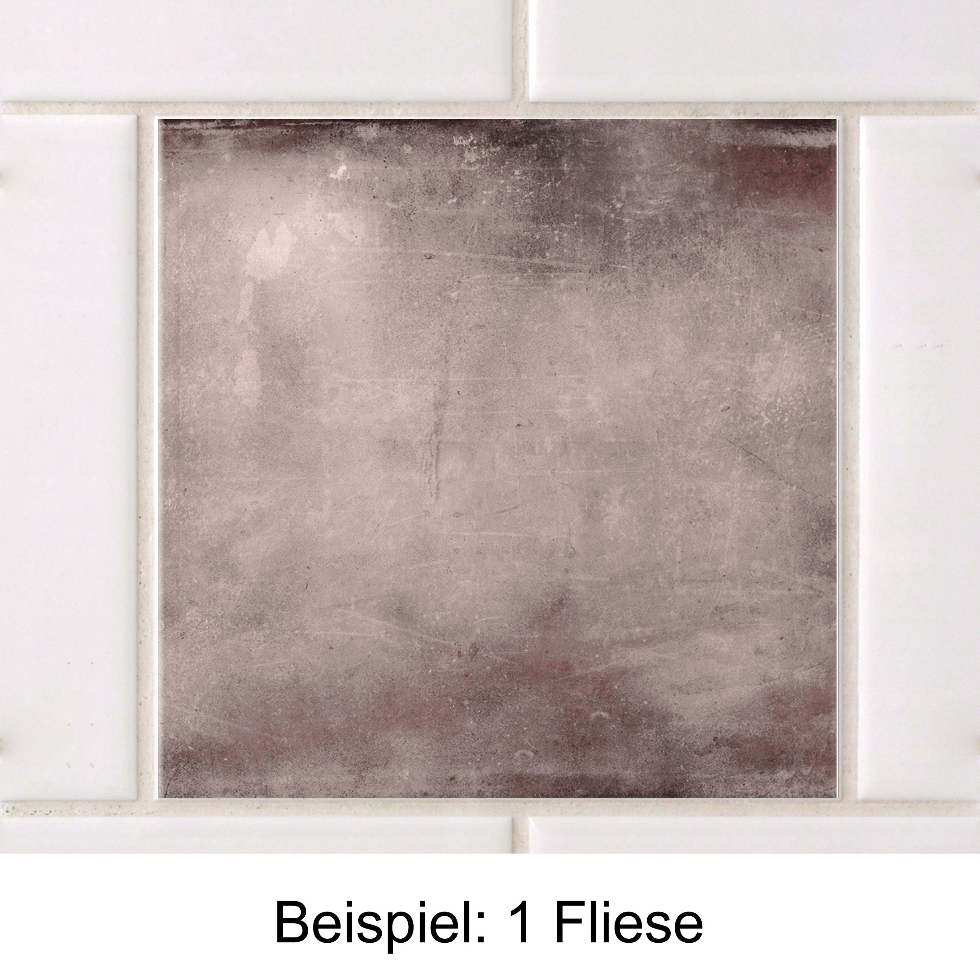 Braune Fliese mit mattem Finish und strukturiertem Design.