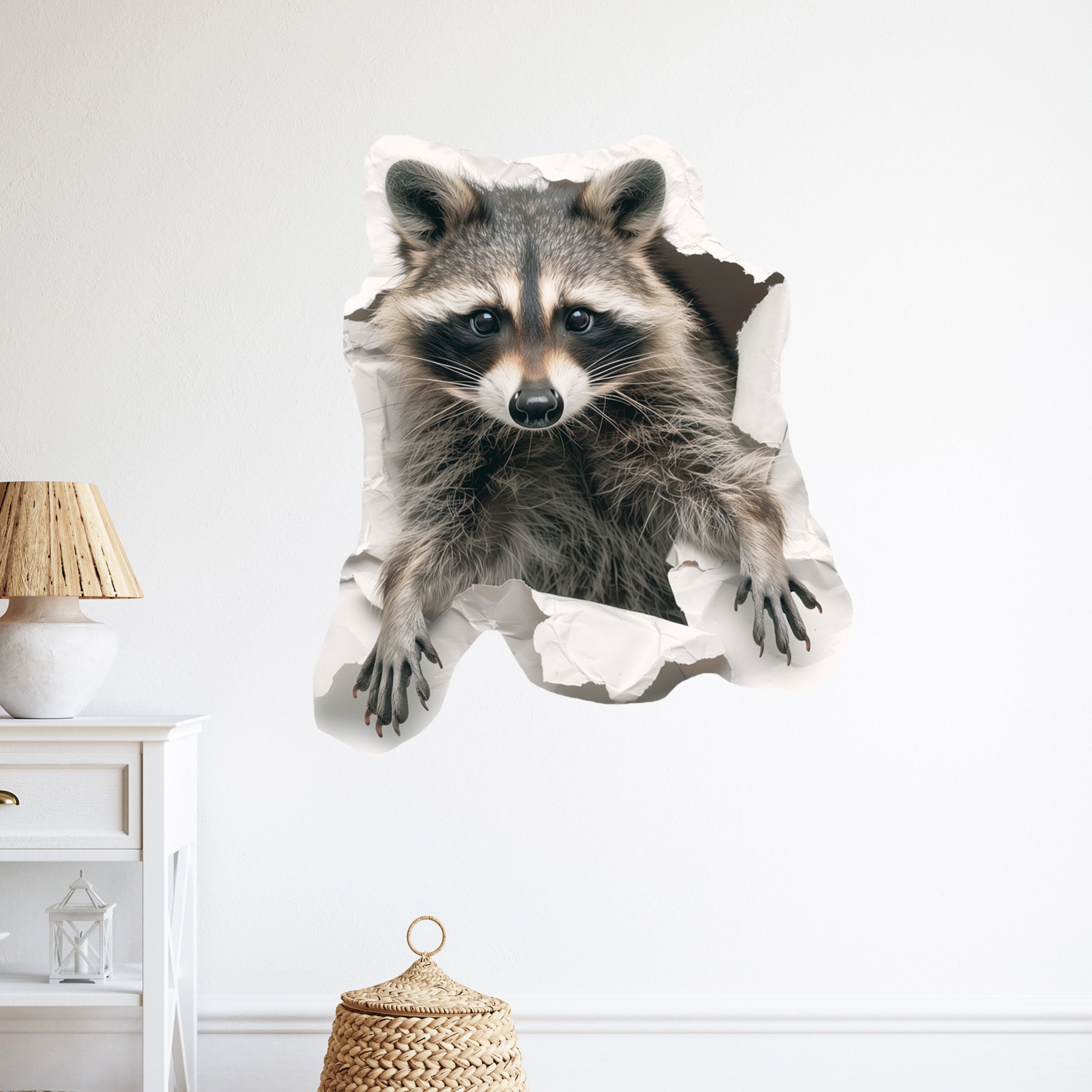Wandtattoo Waschbär