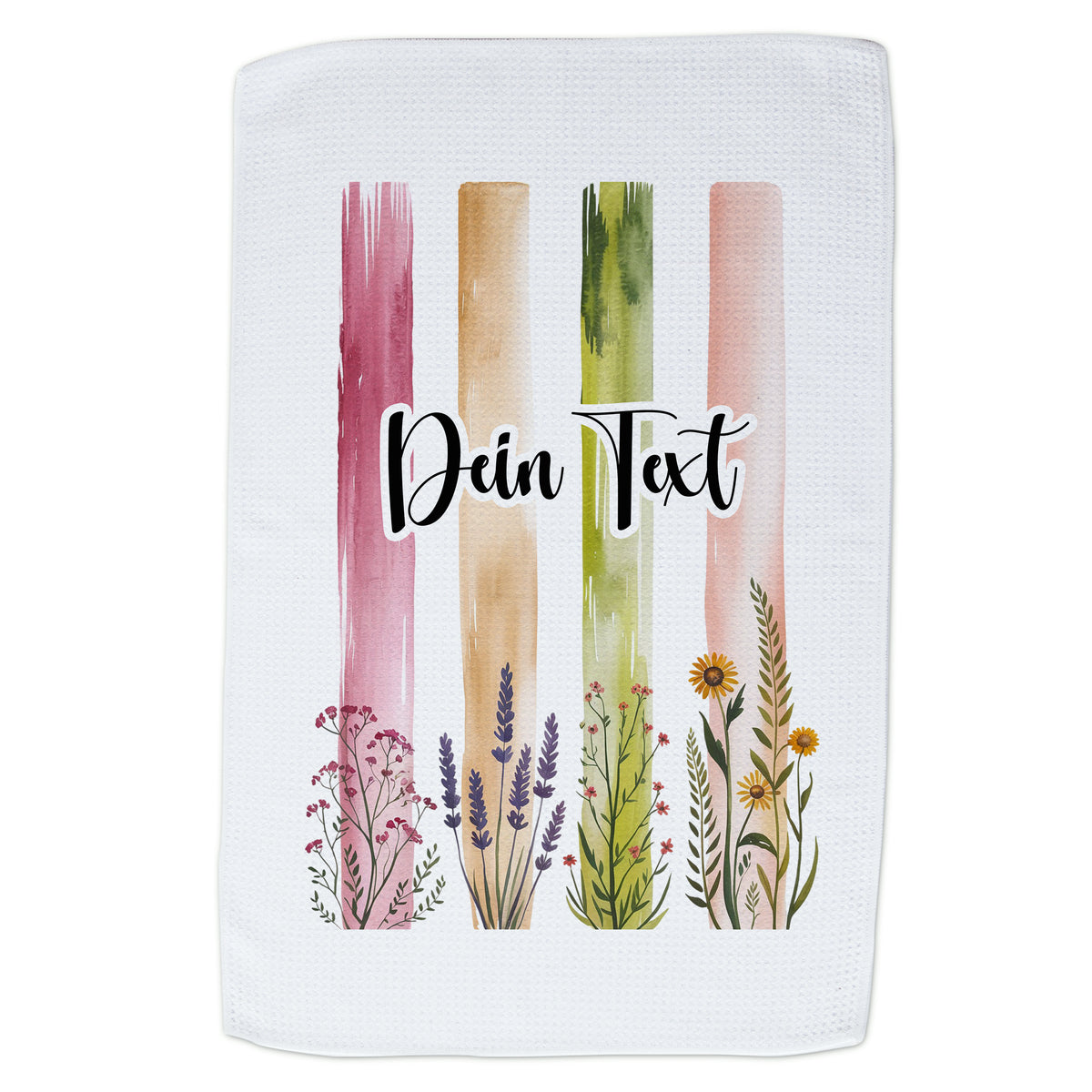 Geschirrtuch mit Blumenmotiv
