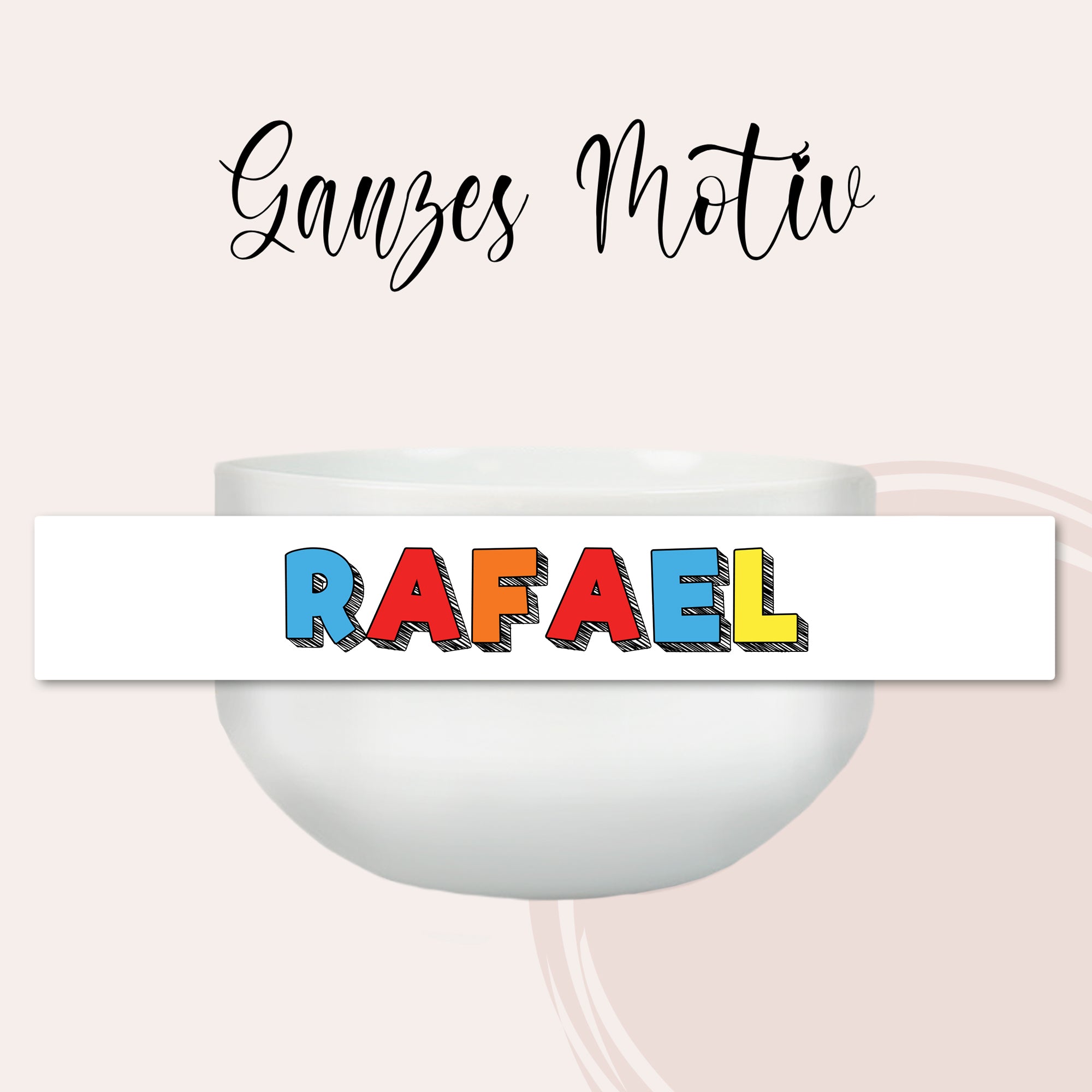 Müslischale mit Namen - Ein bunter Start in den Tag